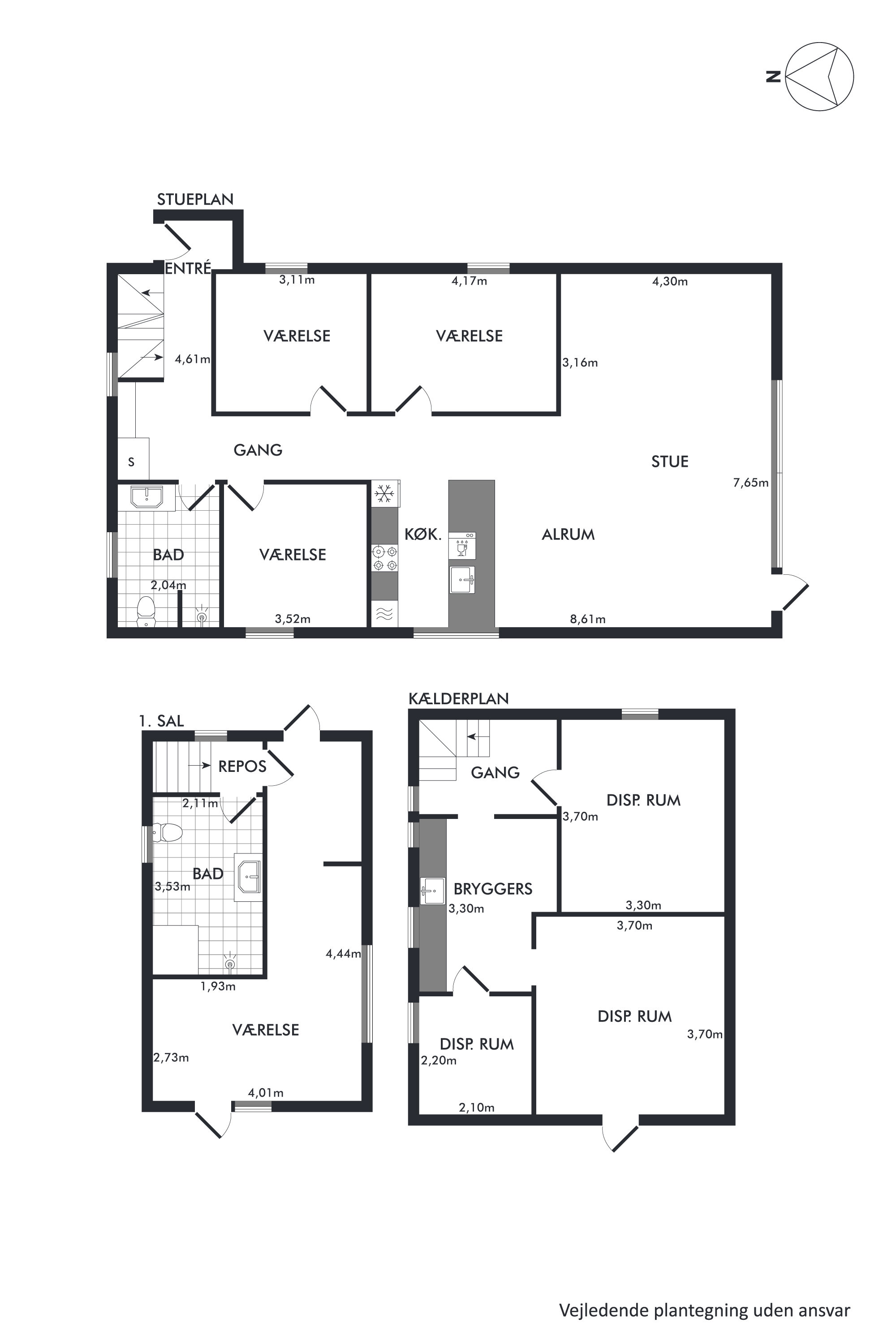 Plantegninger billede af Østre Alle 34, 9800 Hjørring