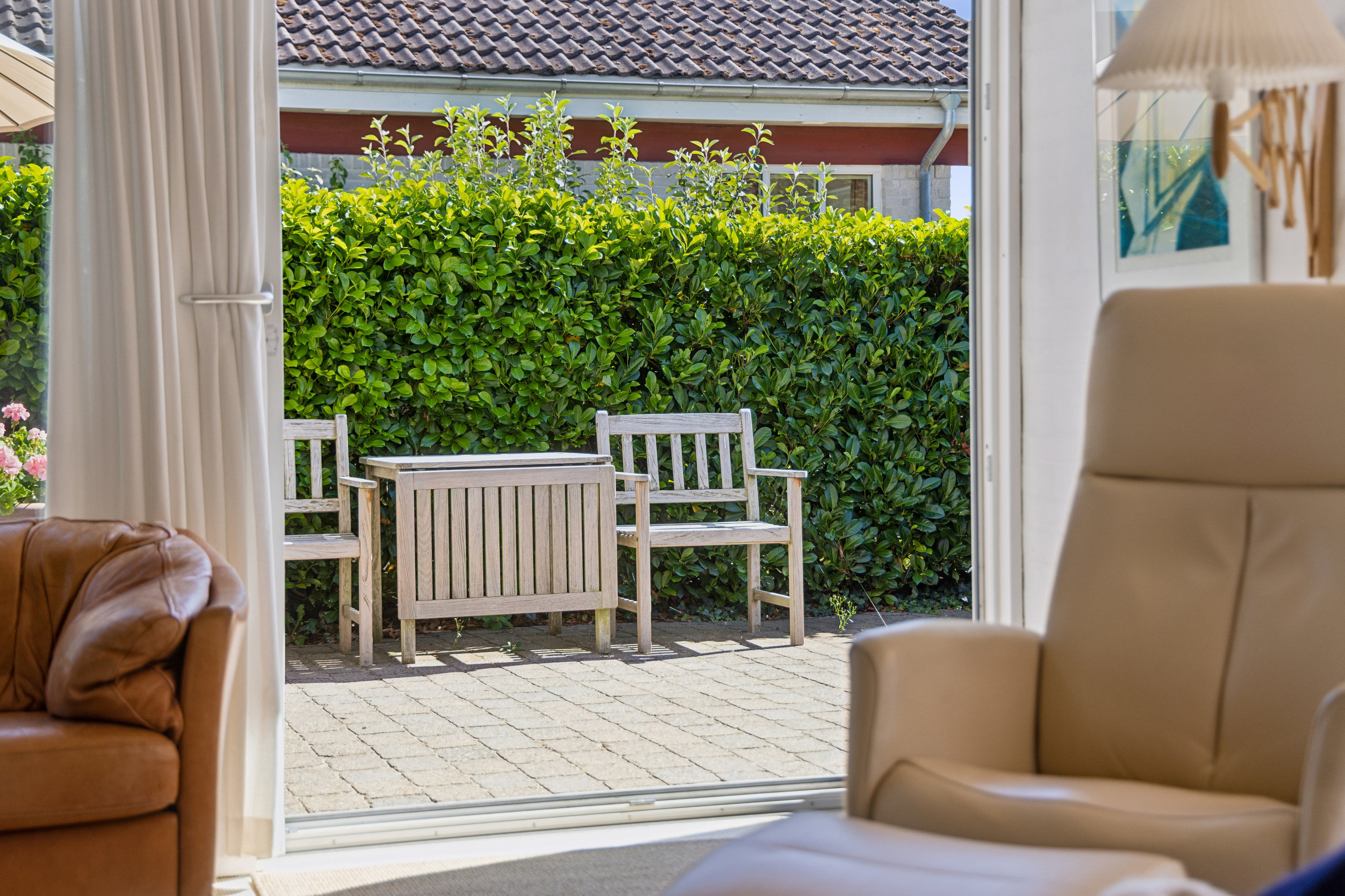 Fremhævet stue billede i fuldskærmstilstand. Billede af Lerkenfeltvej 13, 9200 Aalborg SV