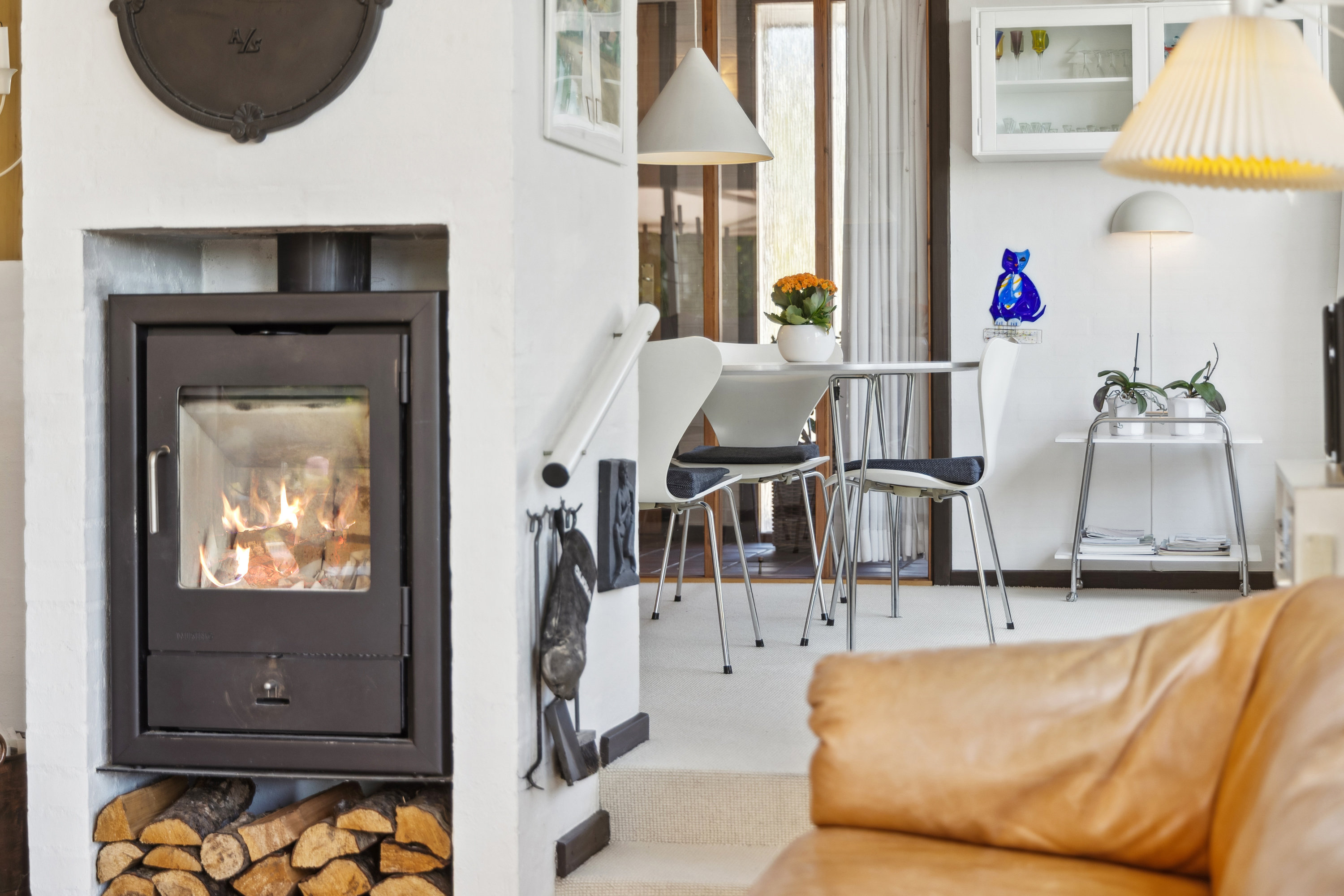 Fremhævet stue billede i fuldskærmstilstand. Billede af Lerkenfeltvej 13, 9200 Aalborg SV