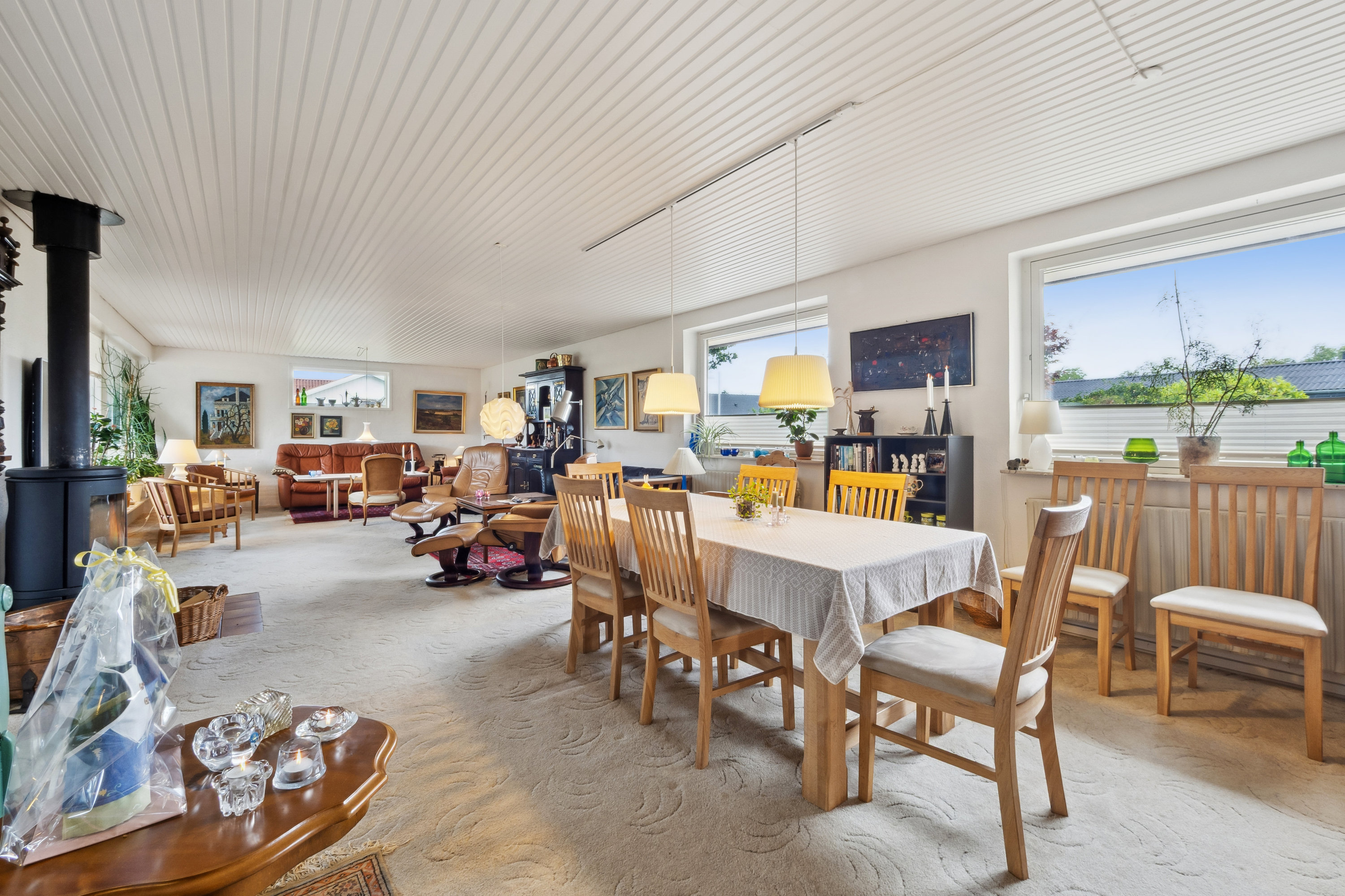 Fremhævet stue billede i fuldskærmstilstand. Billede af Ahornvænget 41, 7800 Skive