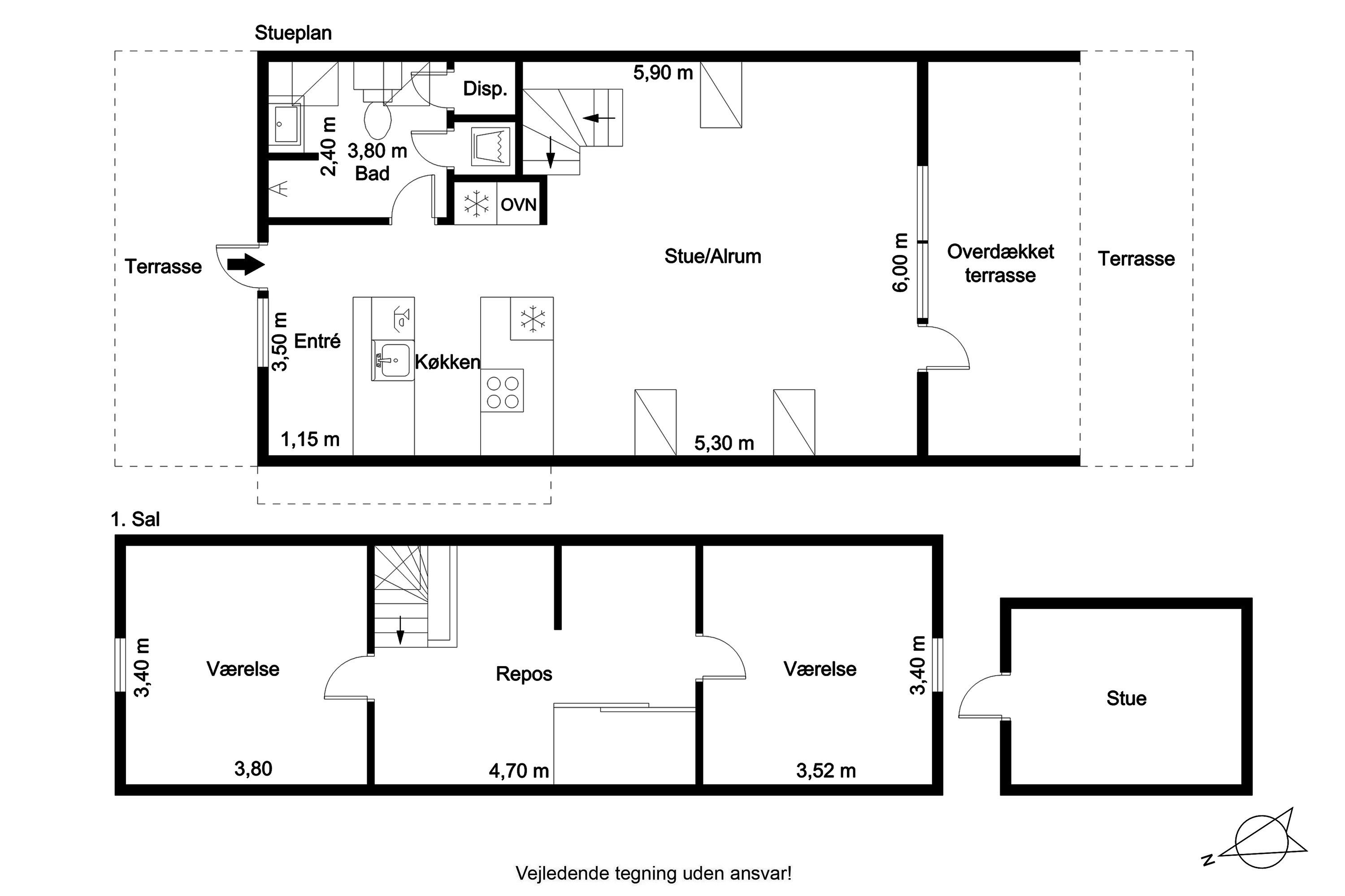 Plantegninger billede af Golfsvinget 150, Gatten, 9640 Farsø