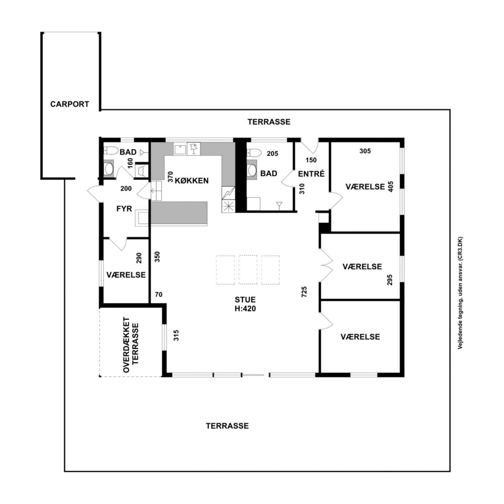 Plantegninger billede af Harestien 19, 2880 Bagsværd