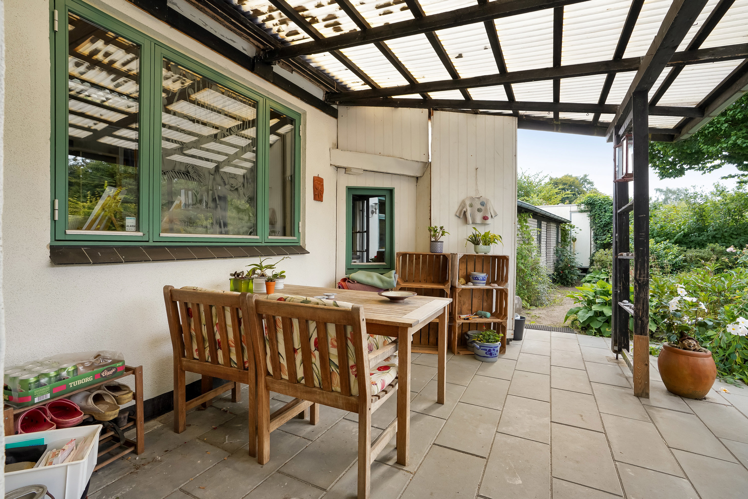 Fremhævet terrasse billede i fuldskærmstilstand. Billede af Søndergade 23, 7171 Uldum