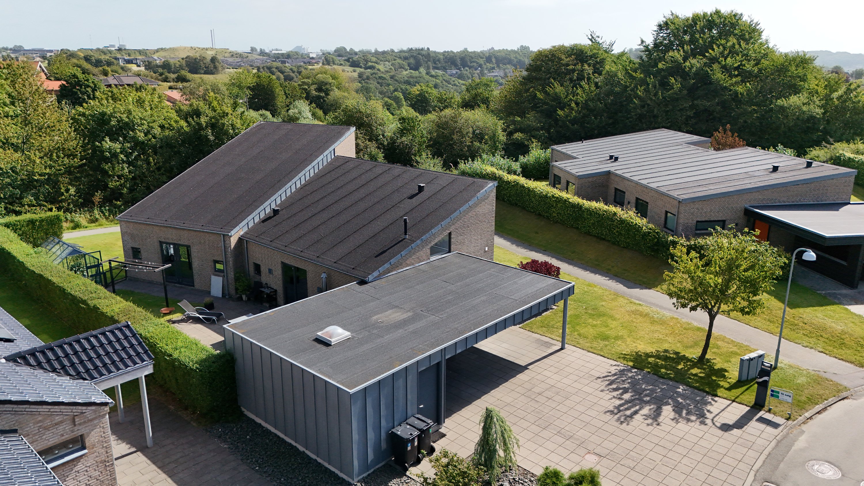 Fremhævet luftfoto billede i fuldskærmstilstand. Billede af Hyldevej 32, 9500 Hobro