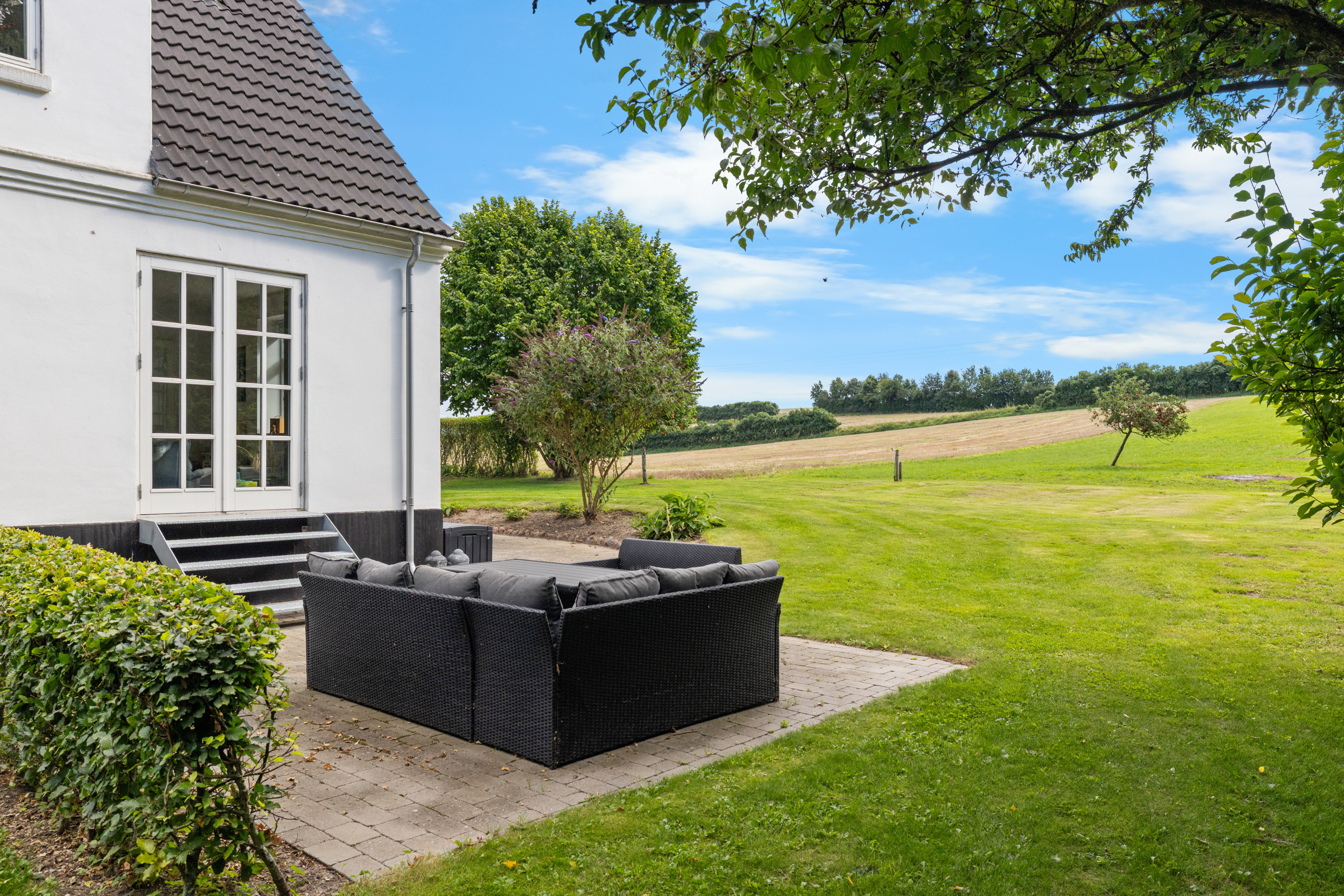 Fremhævet terrasse billede i fuldskærmstilstand. Billede af Ladefogedgyden 4, Ø Hæsinge, 5600 Faaborg