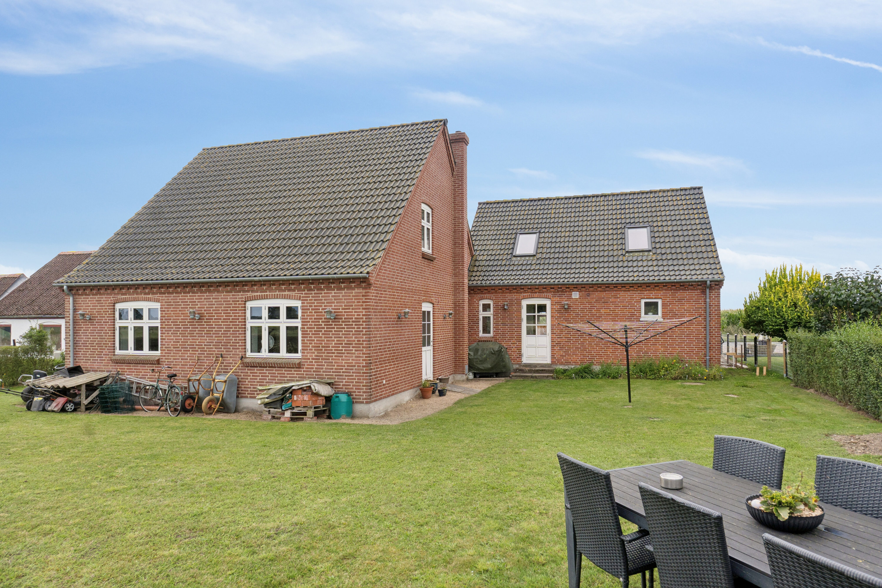 Fremhævet set fra haven billede i fuldskærmstilstand. Billede af Spodsbjergvej 257, Long. Sand, 5900 Rudkøbing