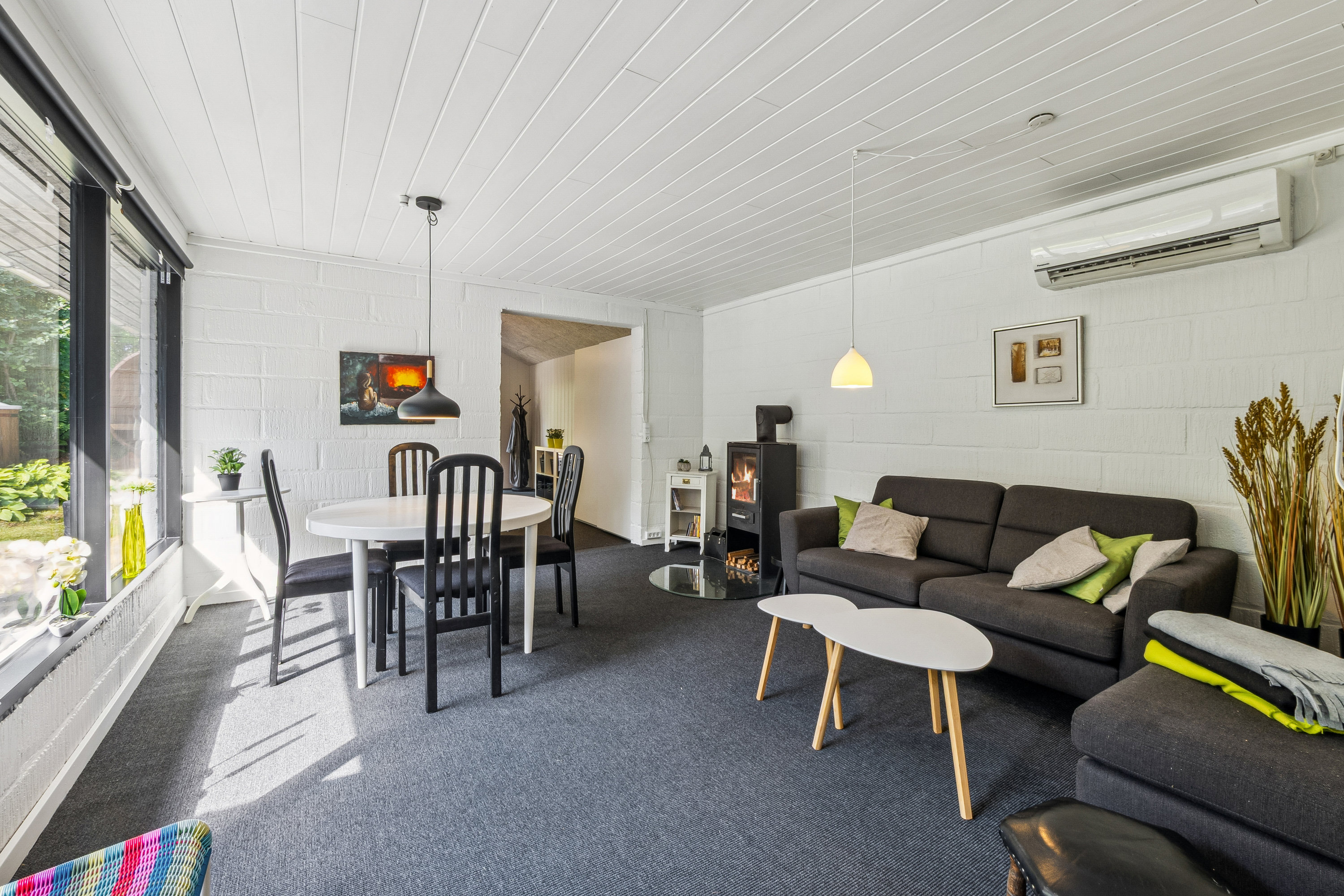 Fremhævet stue billede i fuldskærmstilstand. Billede af Kybehuse 18, Vile, 7870 Roslev