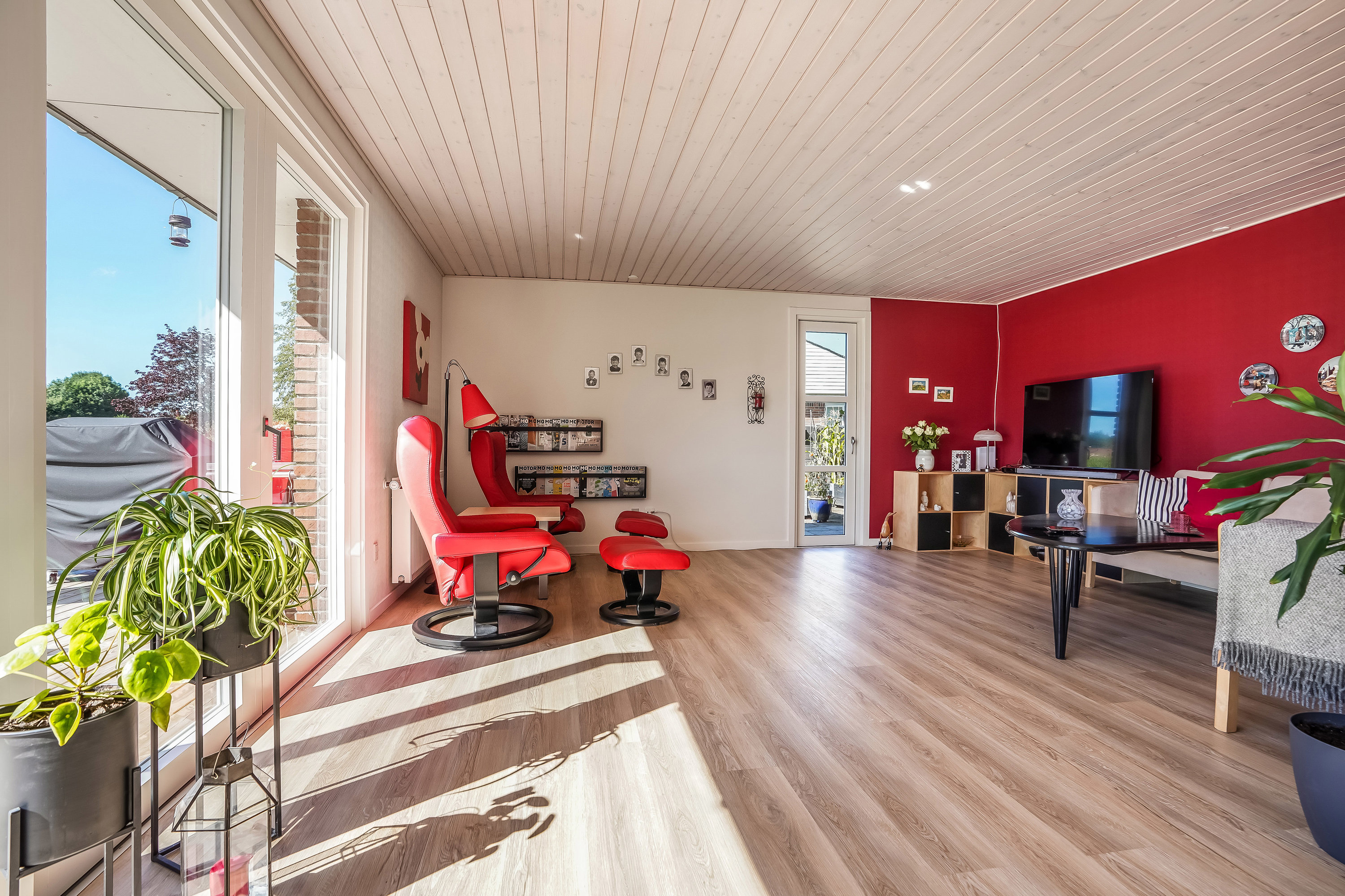 Fremhævet stue billede i fuldskærmstilstand. Billede af Bystævnevej 19, 5690 Tommerup