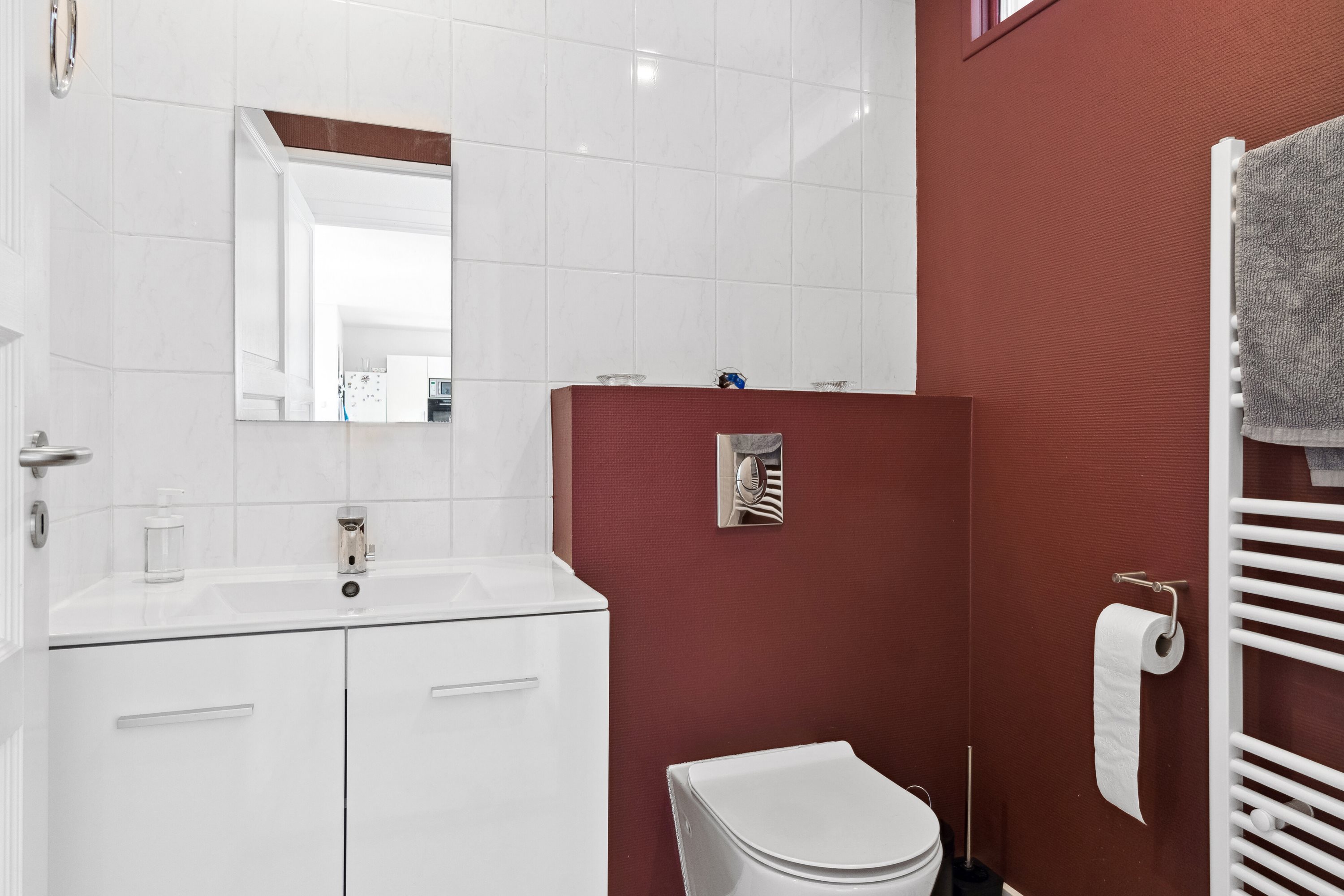 Fremhævet badeværelse billede i fuldskærmstilstand. Billede af Bakkendrupvej 8, Bakkendrup, 4281 Gørlev