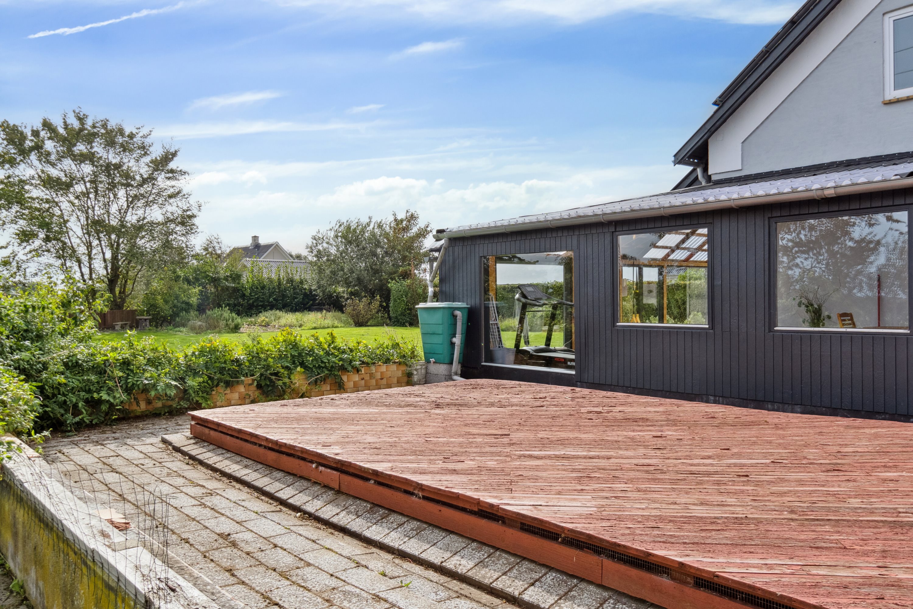 Fremhævet terrasse billede i fuldskærmstilstand. Billede af Bakkendrupvej 8, Bakkendrup, 4281 Gørlev