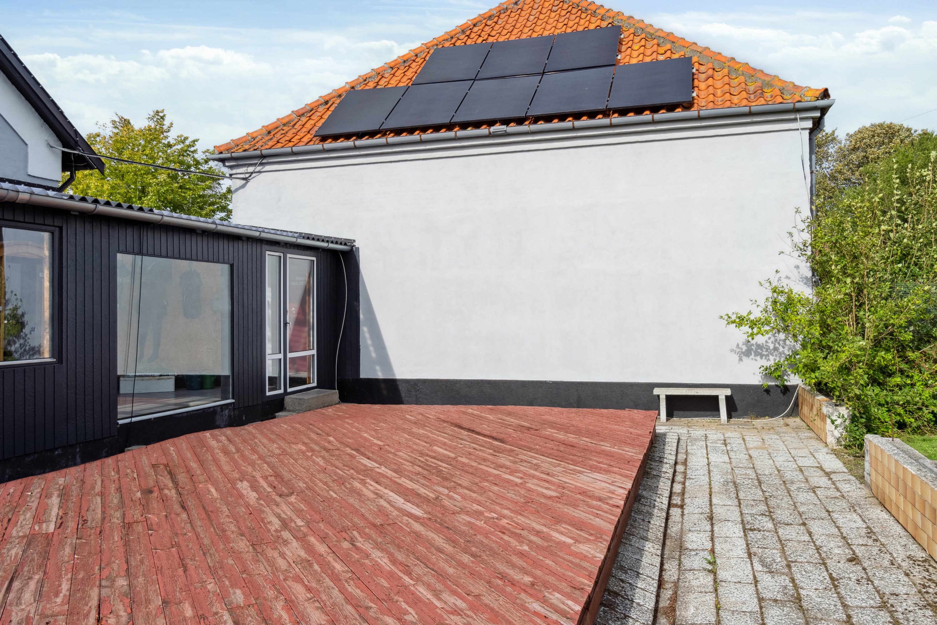 Fremhævet terrasse billede i fuldskærmstilstand. Billede af Bakkendrupvej 8, Bakkendrup, 4281 Gørlev