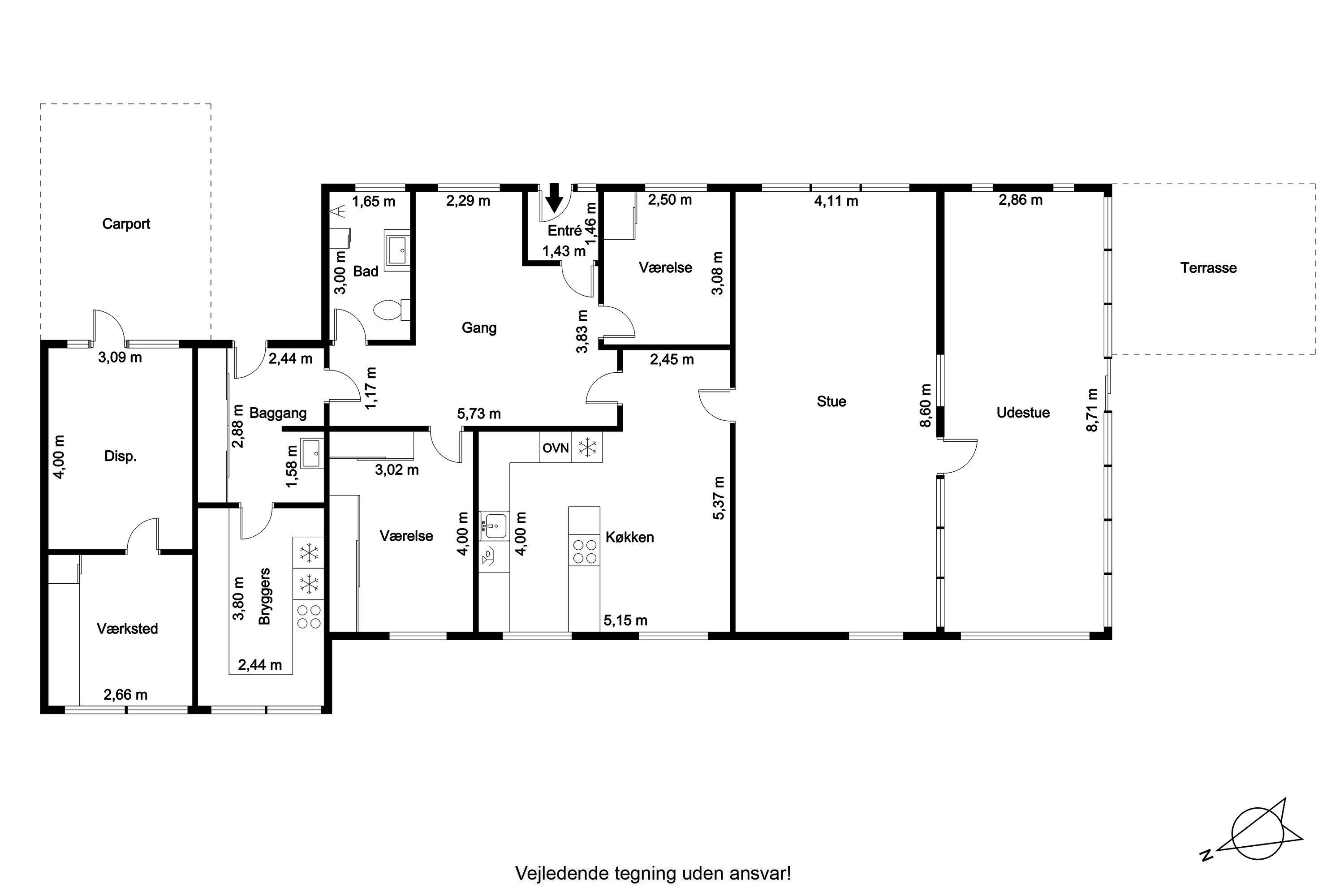 Plantegninger billede af Langelandsgade 30, 9700 Brønderslev