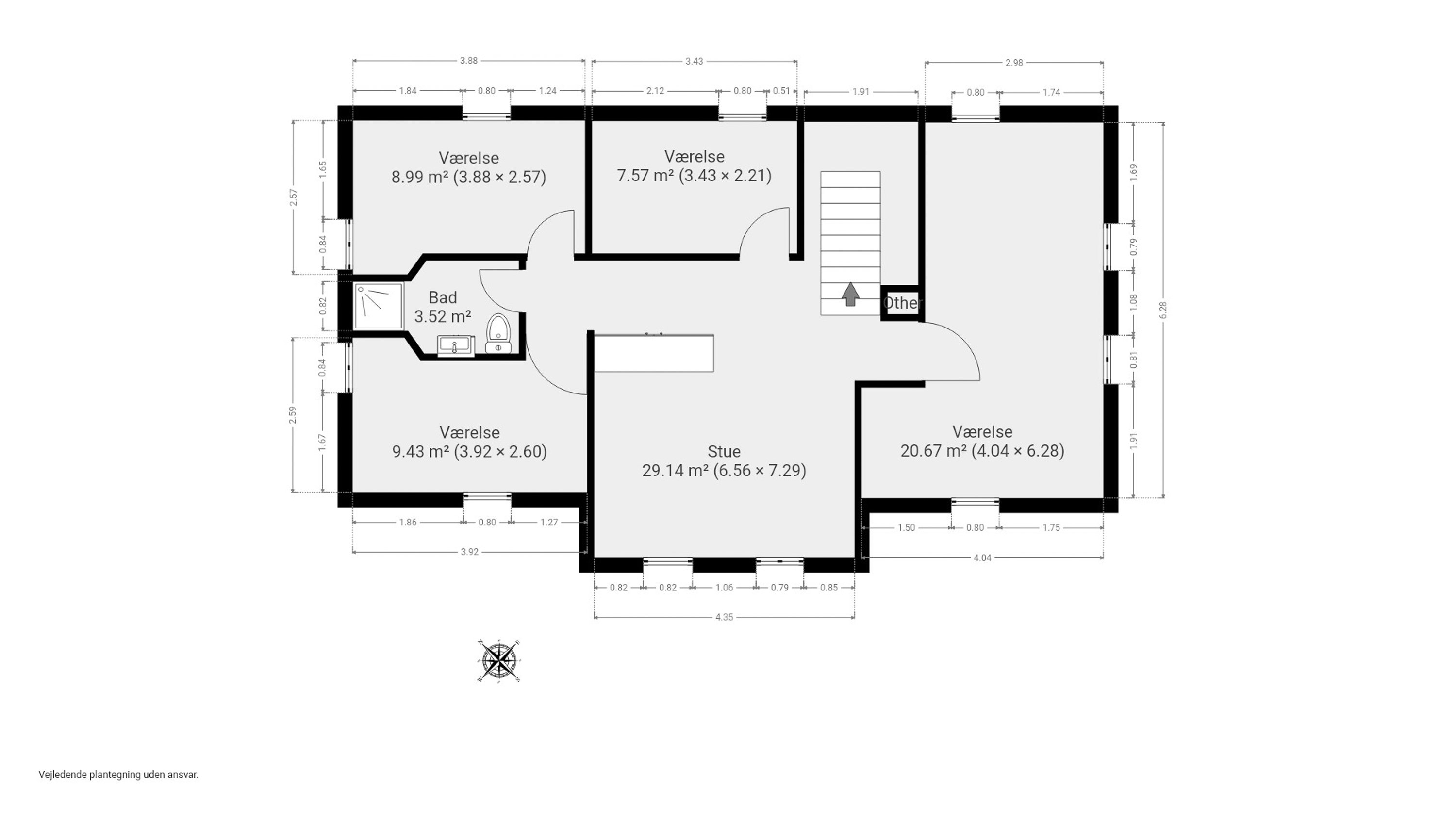 Plantegninger billede af Strandvejen 38, Vester Åby, 5600 Faaborg