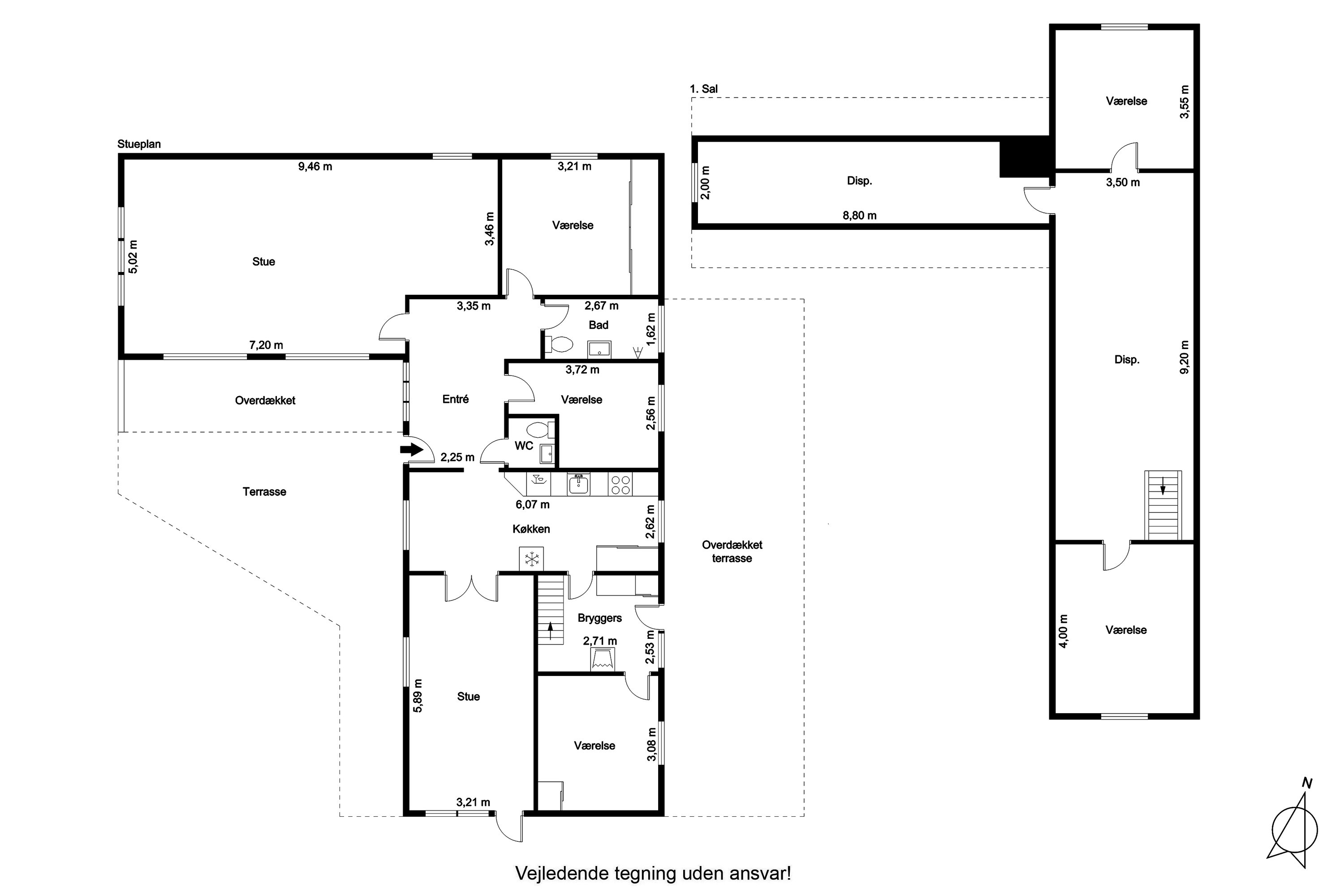 Plantegninger billede af Rypevej 12, 9970 Strandby