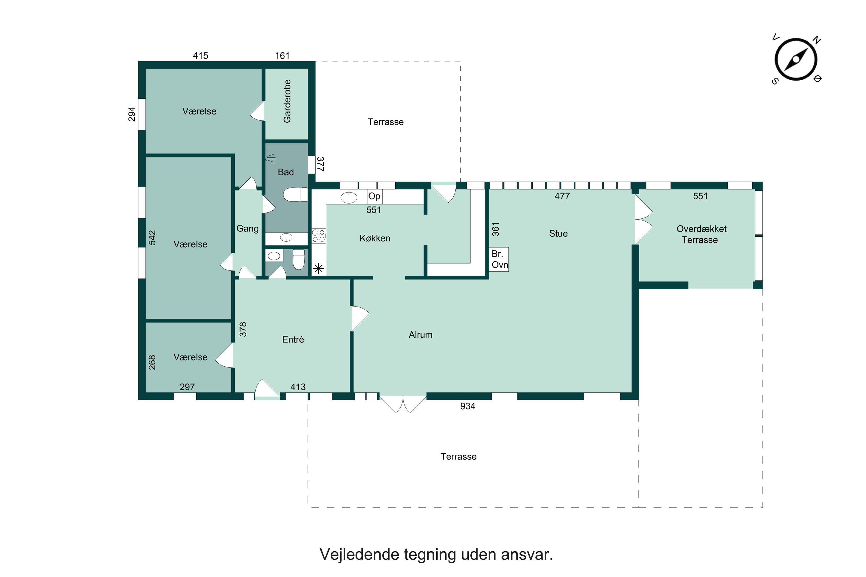 Plantegninger billede af Højvangen 28, 8700 Horsens