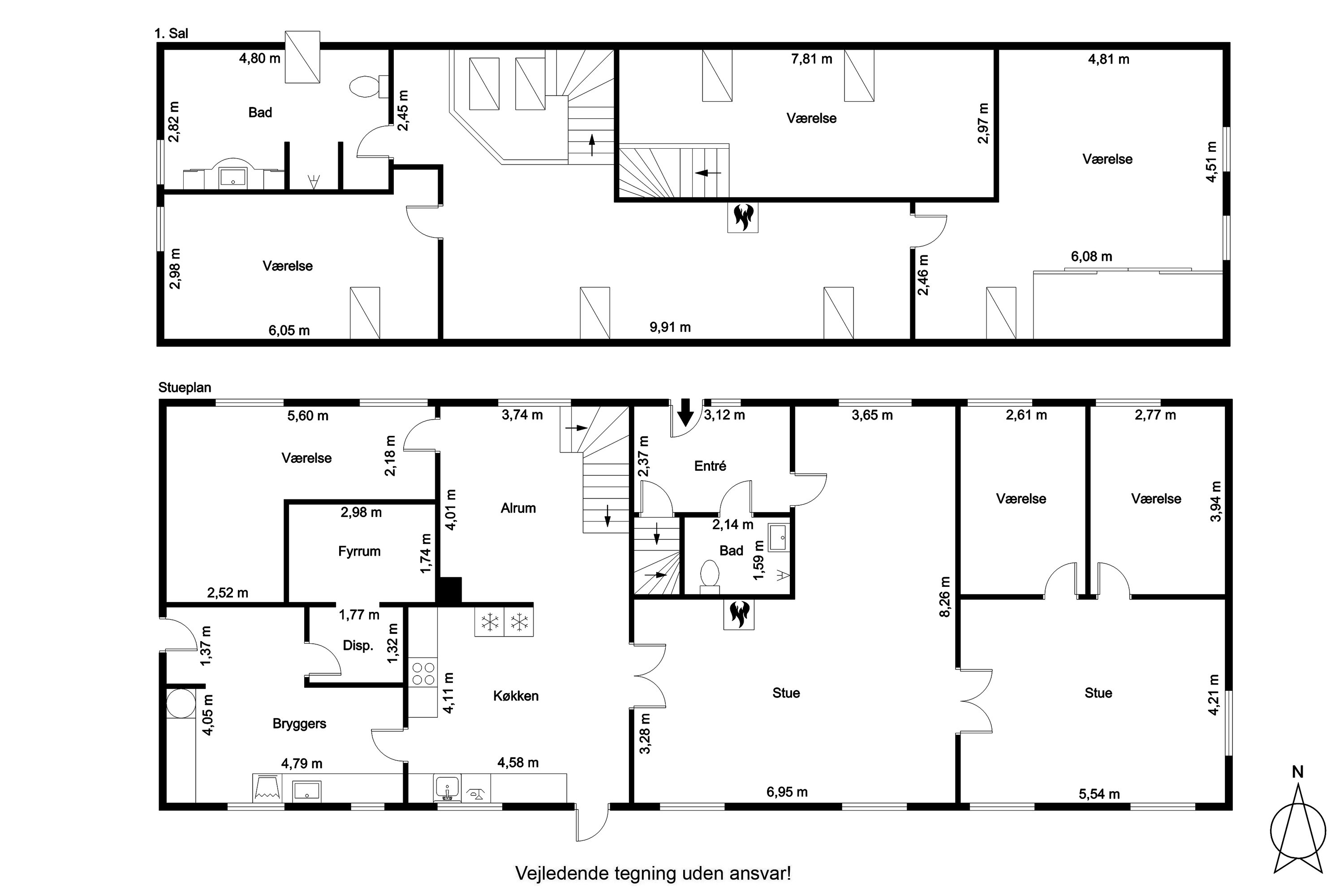 Plantegninger billede af Fjembevej 17, 9352 Dybvad