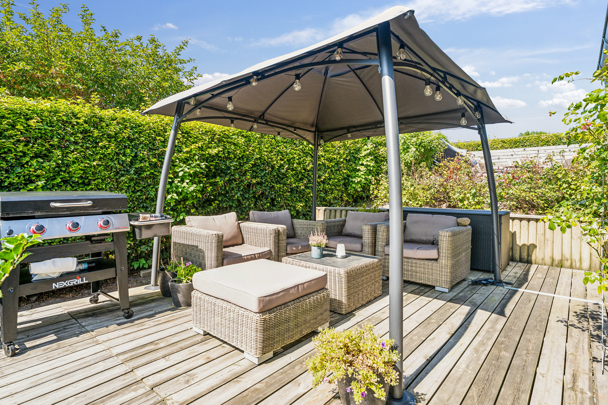 Fremhævet terrasse billede i fuldskærmstilstand. Billede af Drejervej 22, 8920 Randers NV