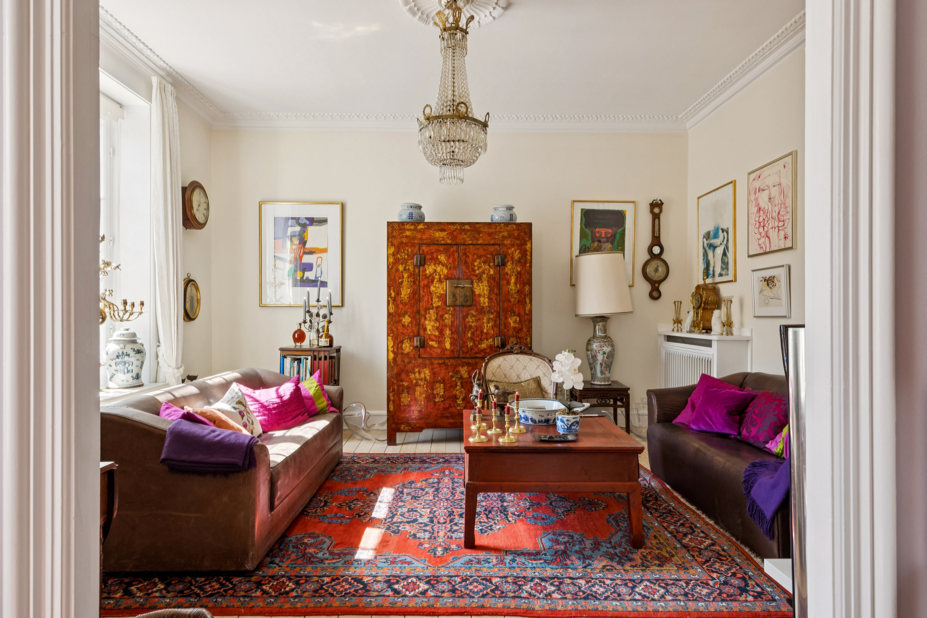 Fremhævet stue billede i fuldskærmstilstand. Billede af Peter Bangs Vej 78, 2. tv., 2000 Frederiksberg