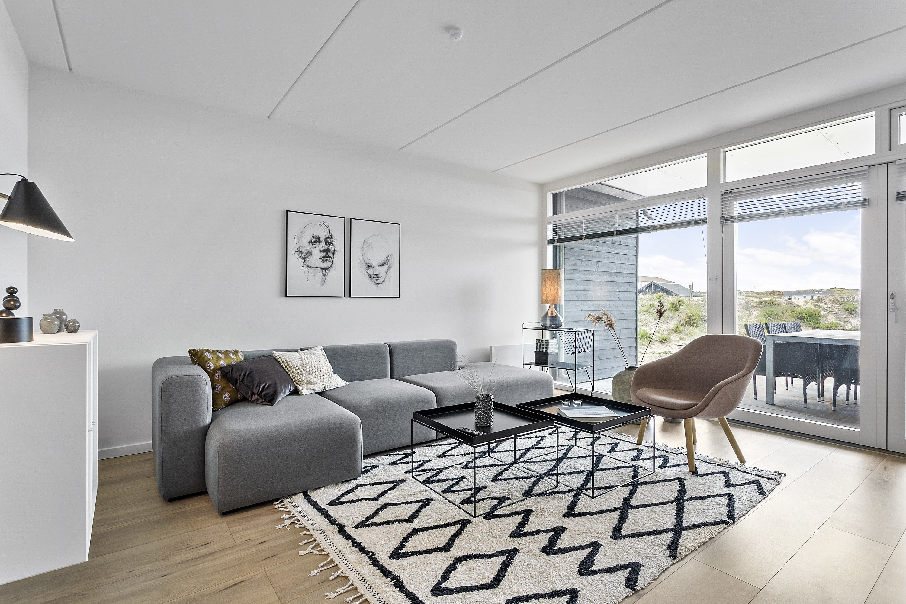 Fremhævet opholdsrum billede i fuldskærmstilstand. Billede af Havstokken 30A, Vorupør, 7700 Thisted