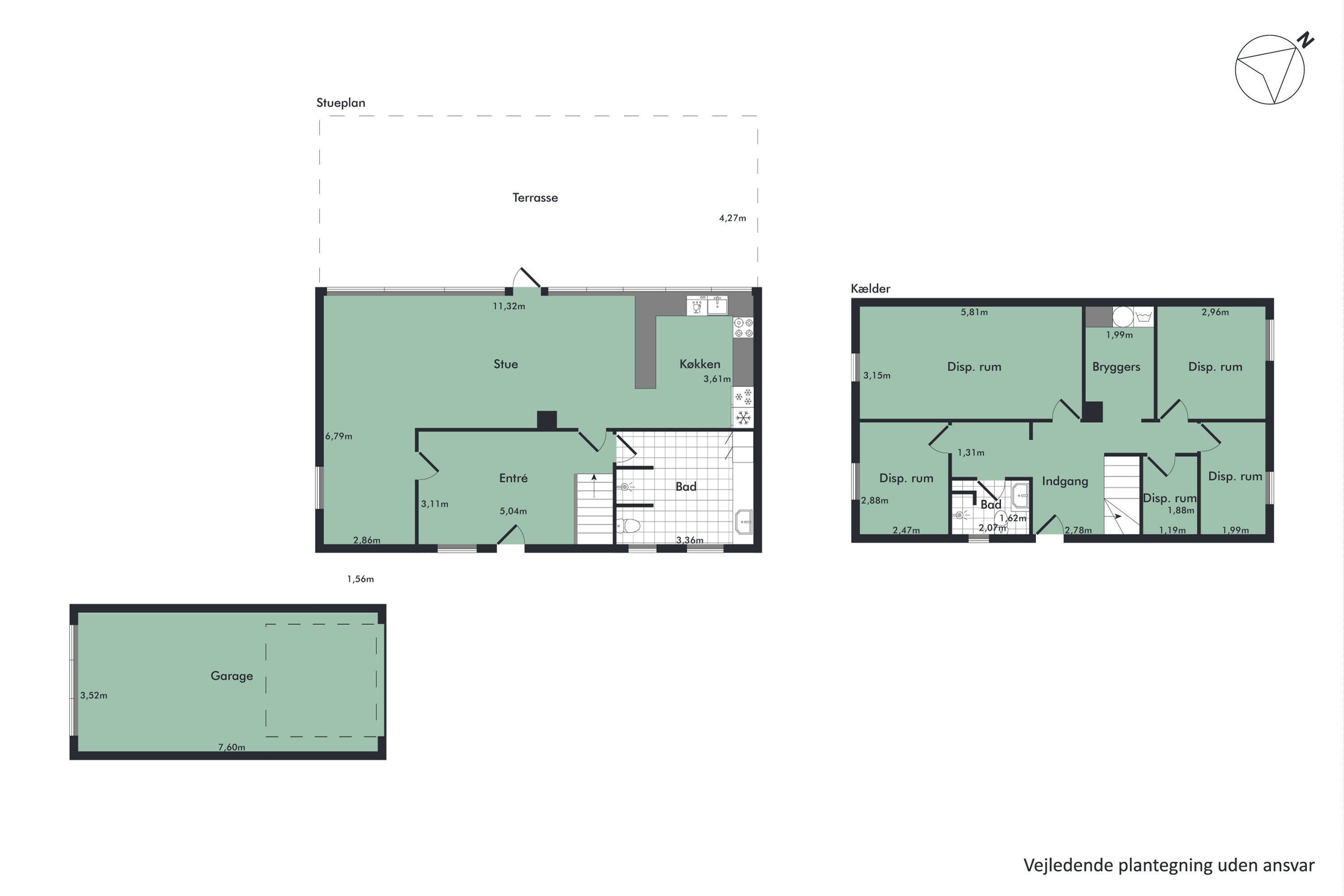 Plantegninger billede af Birkebakken 4, Glyngøre, 7870 Roslev
