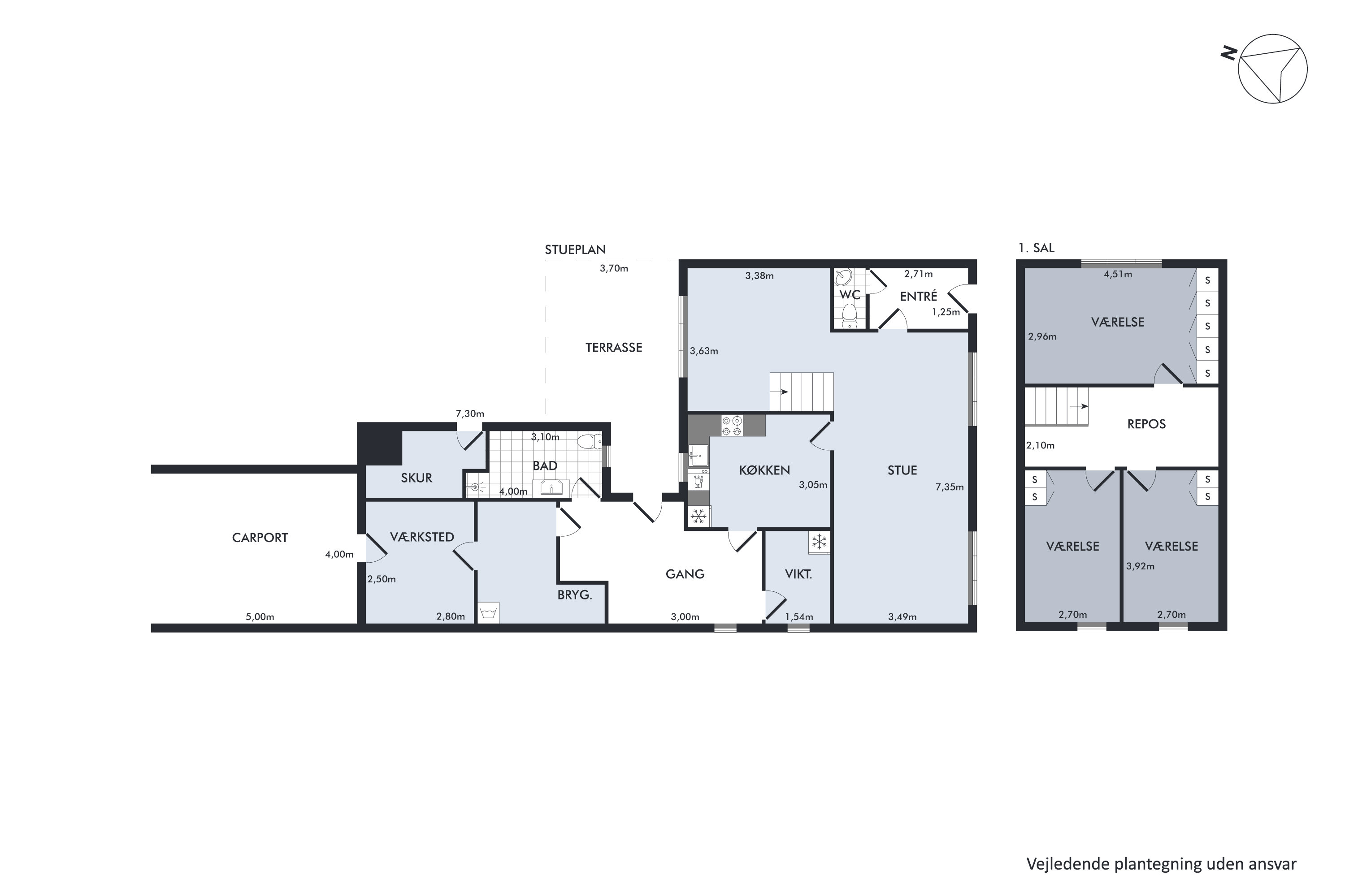 Plantegninger billede af Thistedvej 20, Halvrimmen, 9460 Brovst