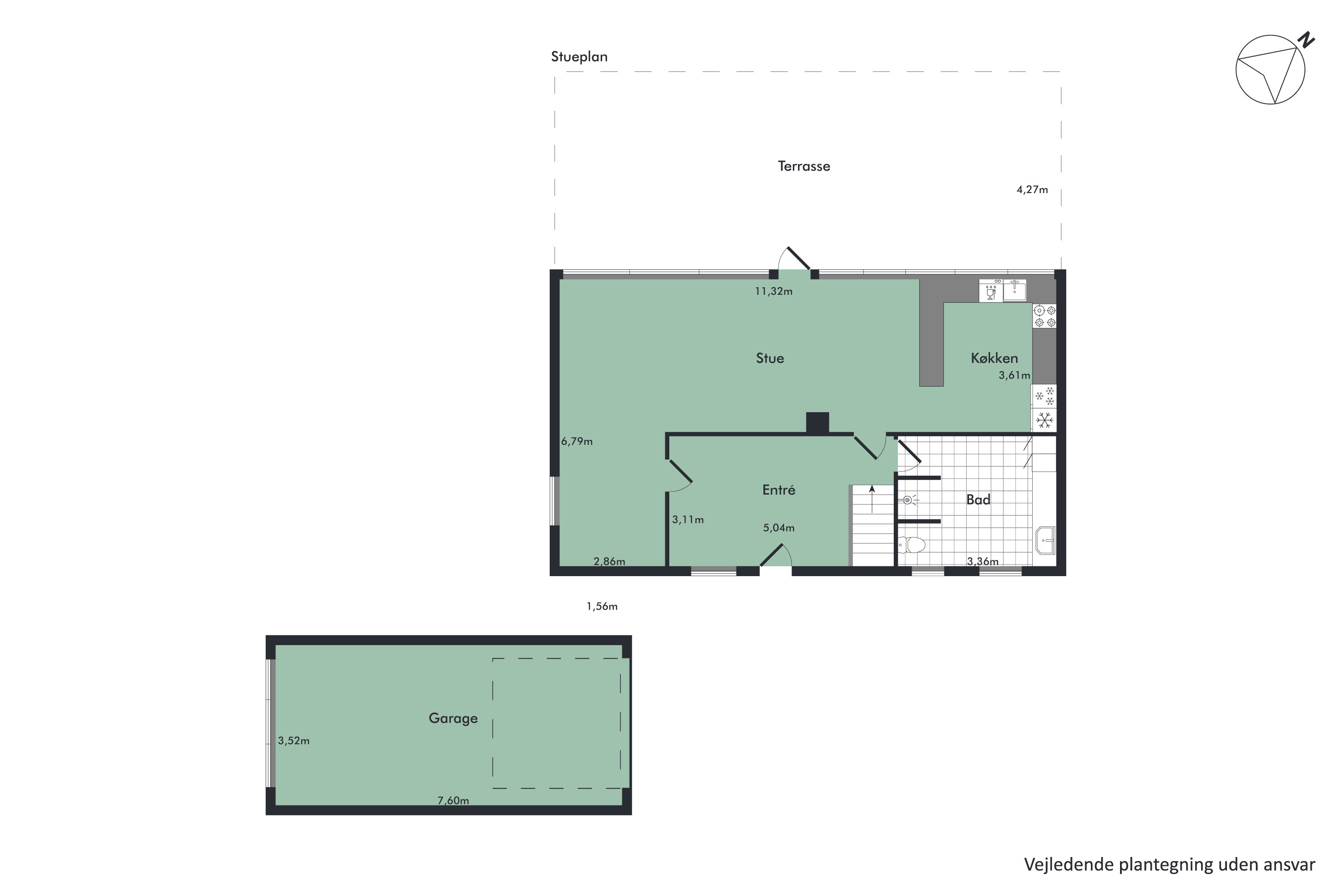 Plantegninger billede af Birkebakken 4, Glyngøre, 7870 Roslev