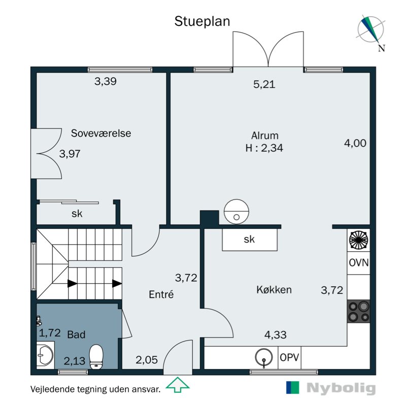 Plantegninger billede af Strandgade 44, Hou, 8300 Odder