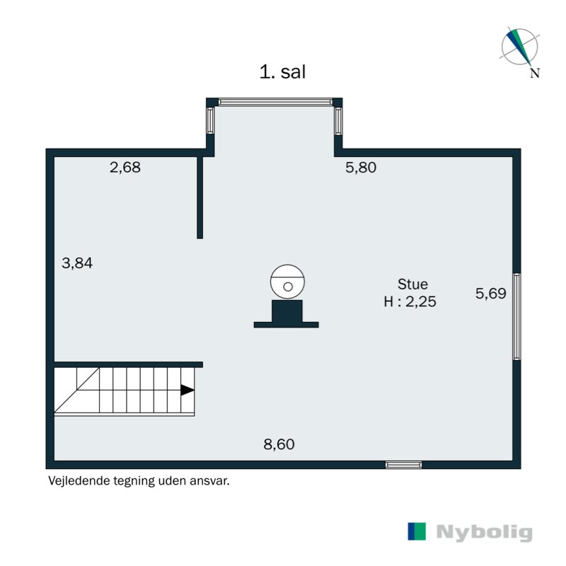 Plantegninger billede af Strandgade 44, Hou, 8300 Odder
