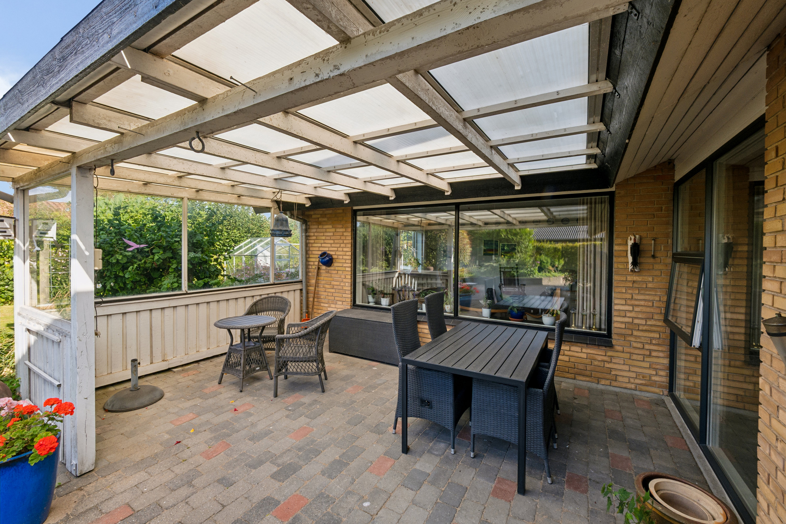 Fremhævet terrasse billede i fuldskærmstilstand. Billede af Bøgevænget 19, 7800 Skive