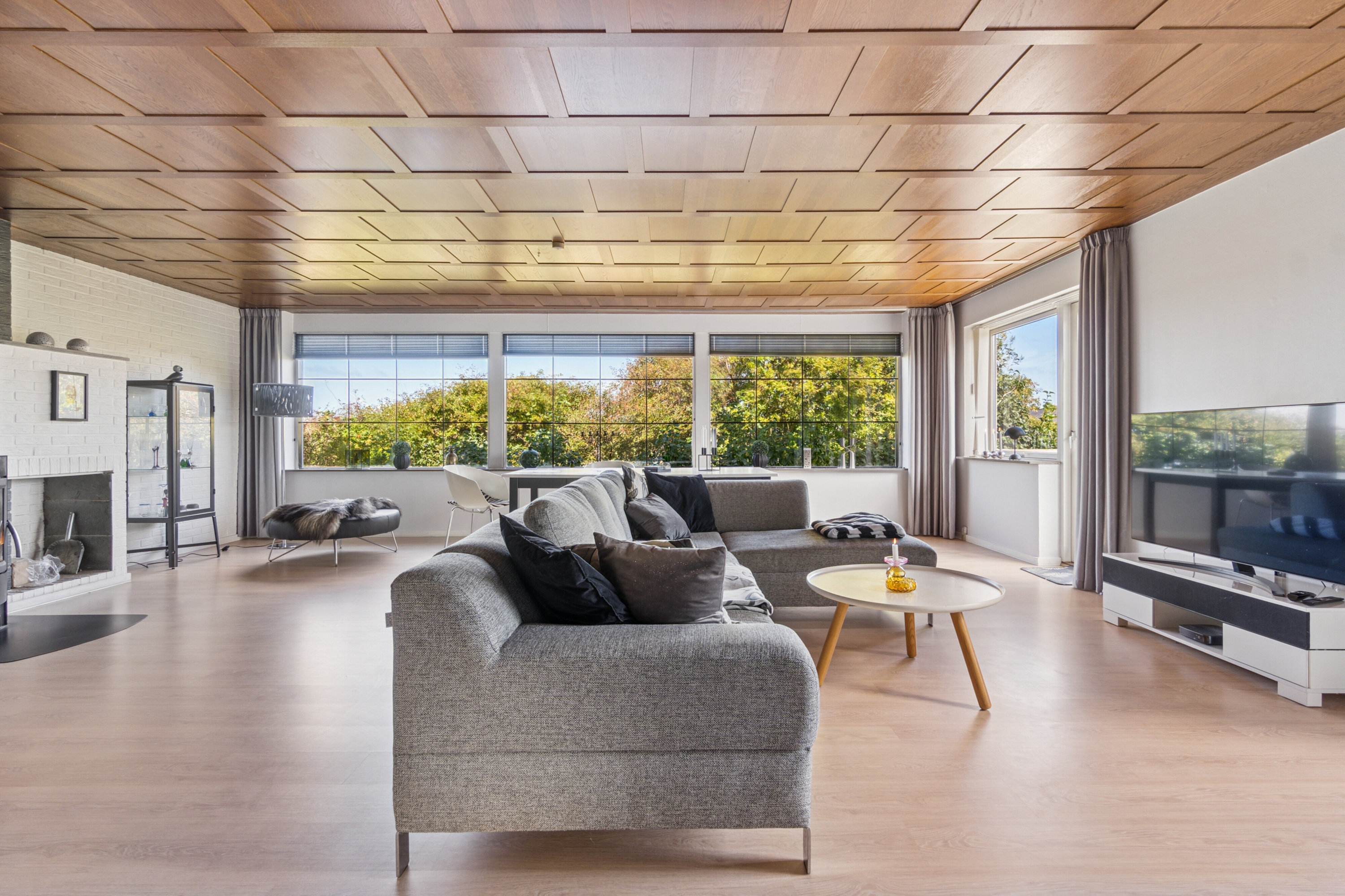 Fremhævet stue billede i fuldskærmstilstand. Billede af Fresiavænget 2, 7730 Hanstholm