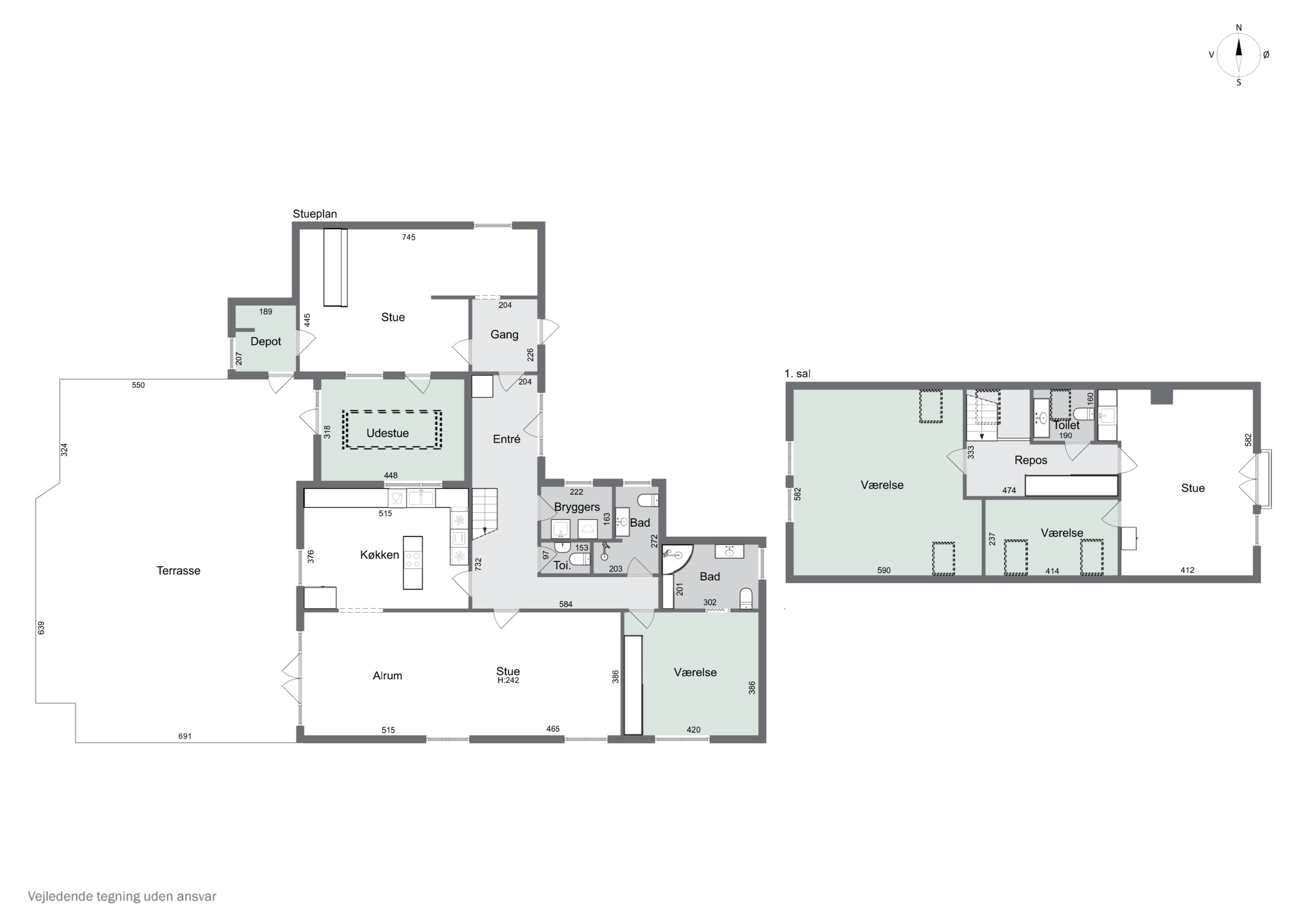Plantegninger billede af Moseager 26, Baldersbrønde, 2640 Hedehusene