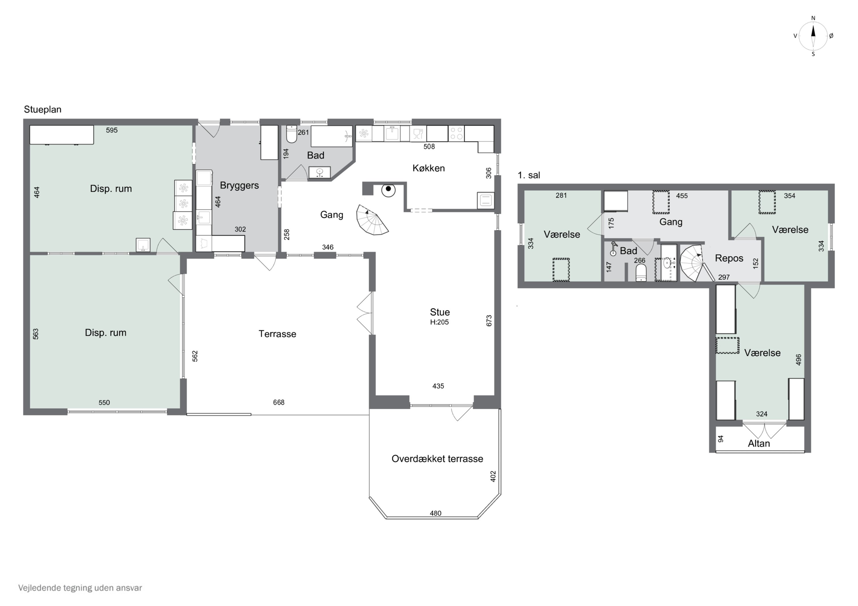 Plantegninger billede af Granlystien 11, 4400 Kalundborg