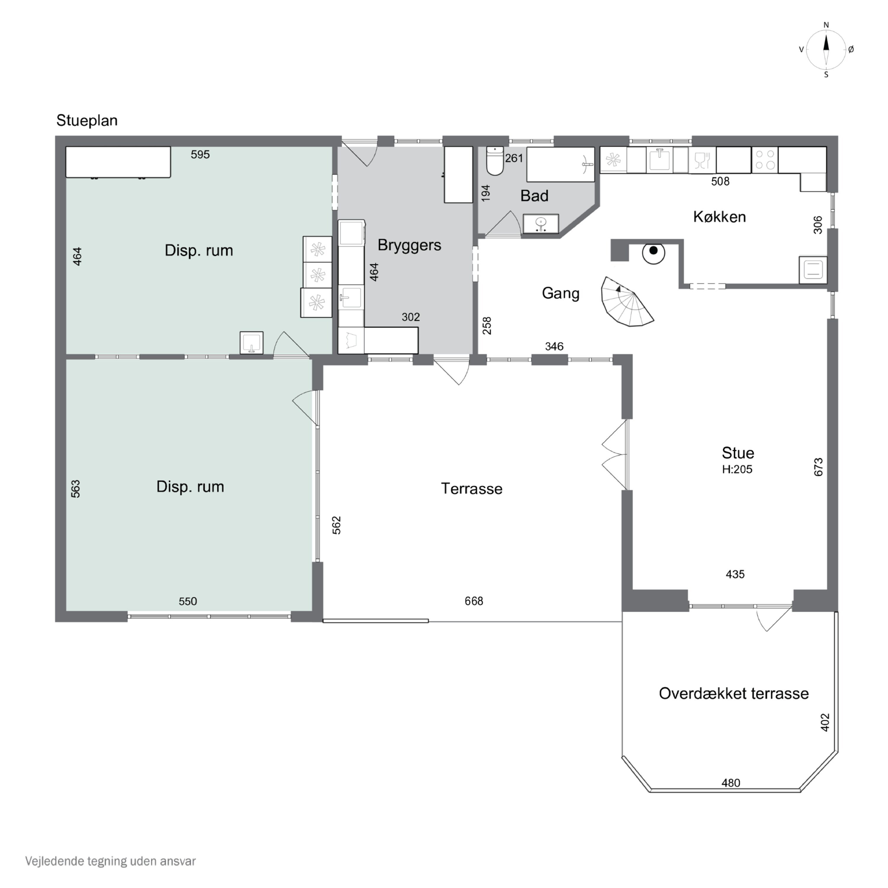 Plantegninger billede af Granlystien 11, 4400 Kalundborg