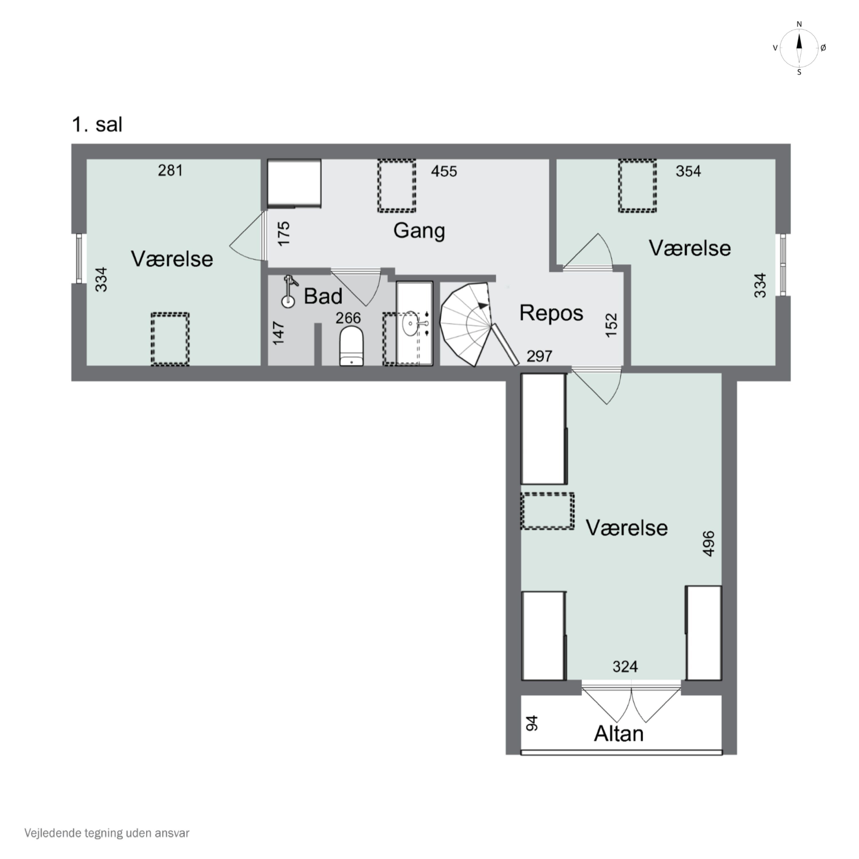 Plantegninger billede af Granlystien 11, 4400 Kalundborg