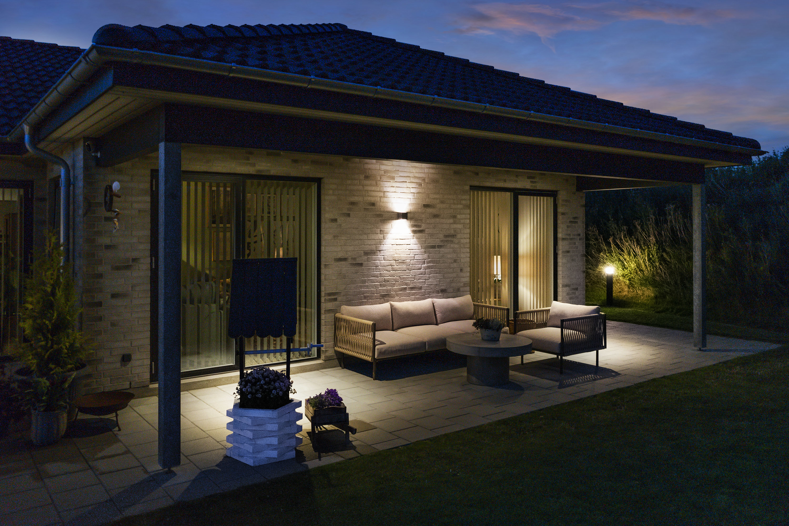 Fremhævet overdækket terrasse billede i fuldskærmstilstand. Billede af Gartnervænget 32, 9760 Vrå