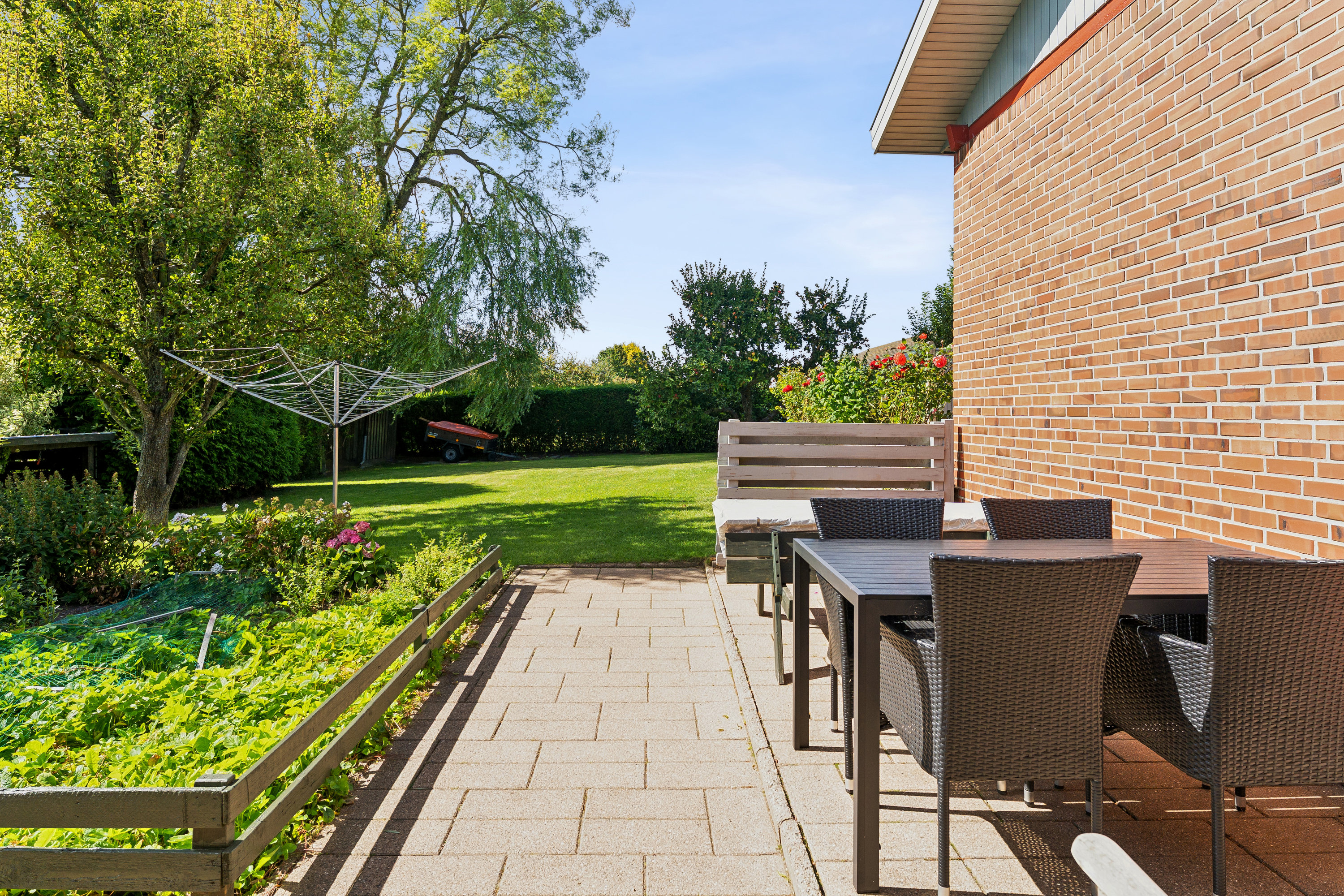 Fremhævet terrasse billede i fuldskærmstilstand. Billede af Ahornvej 31, Harridslev, 8930 Randers NØ