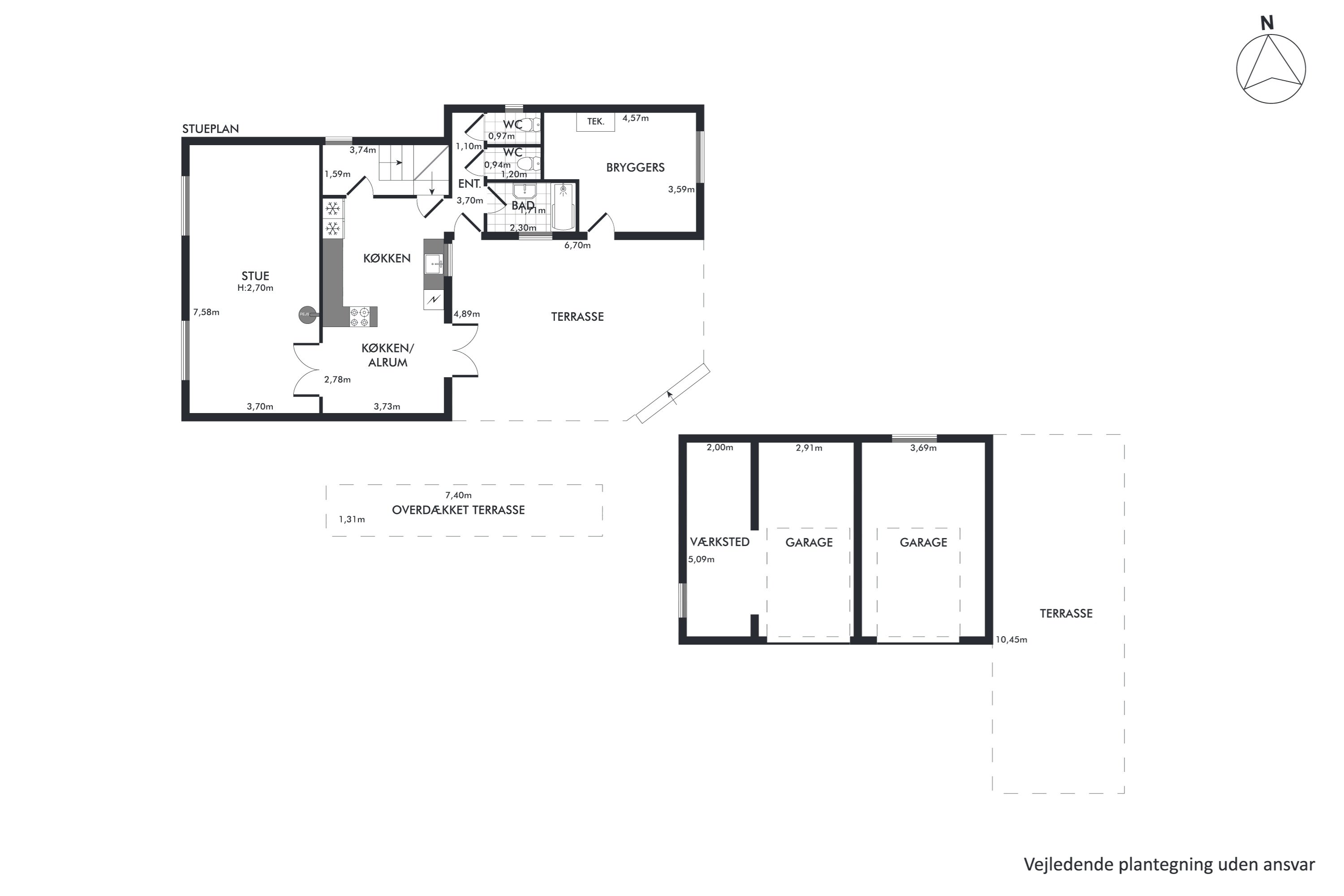 Plantegninger billede af Næstvedvej 215, 4100 Ringsted