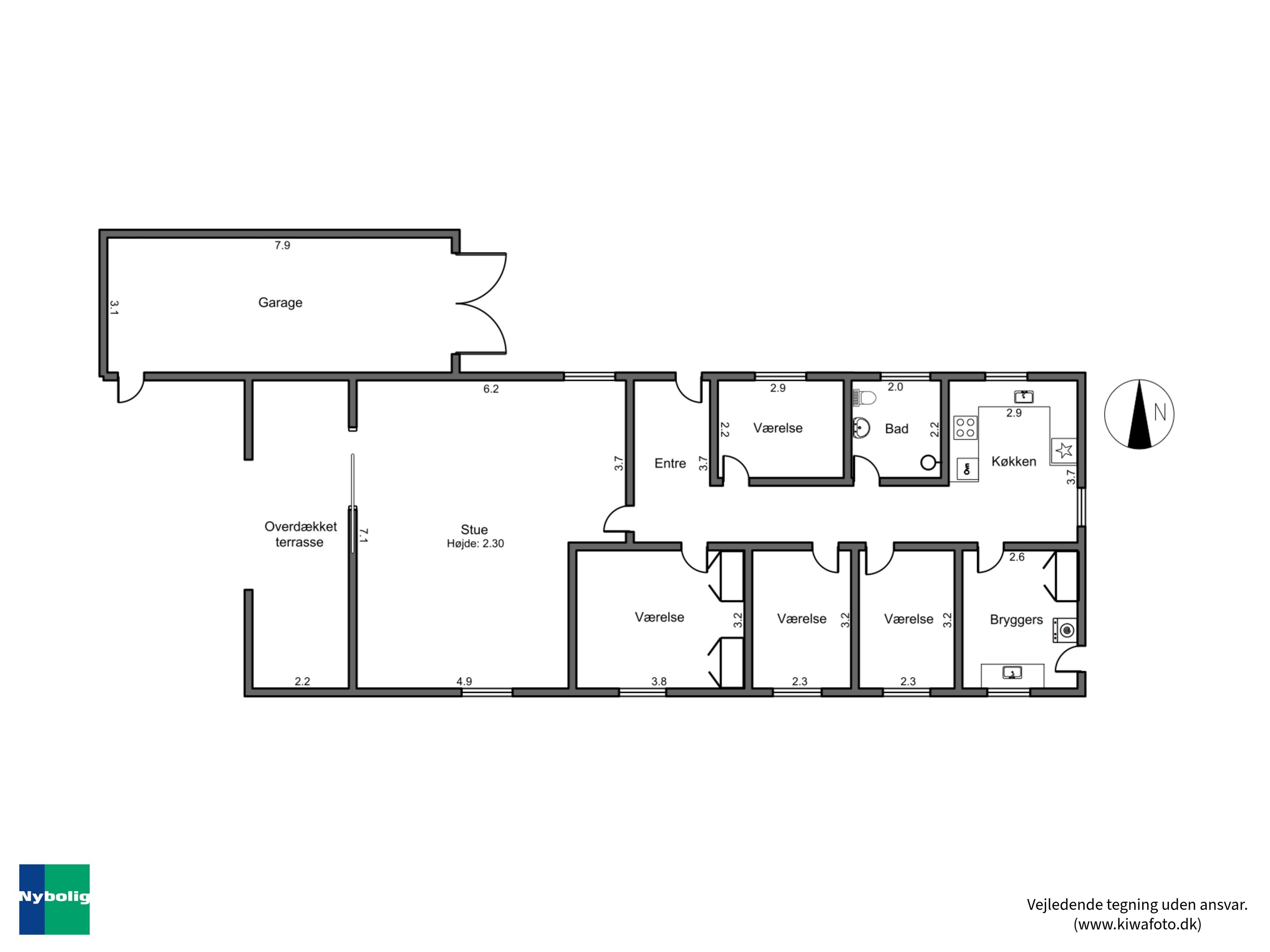 Plantegninger billede af Egevej 13, 4920 Søllested