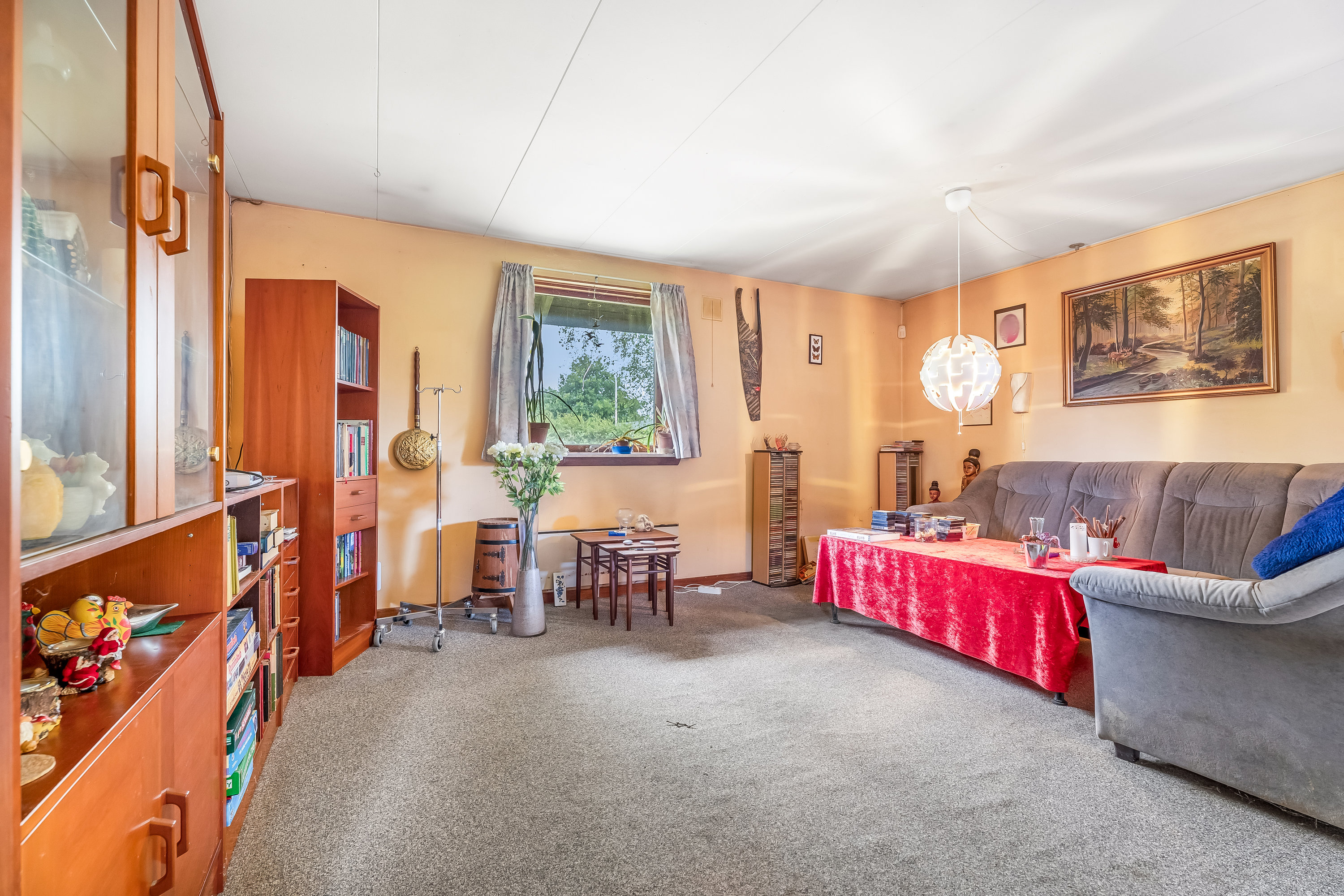 Fremhævet stue billede i fuldskærmstilstand. Billede af Egevej 13, 4920 Søllested