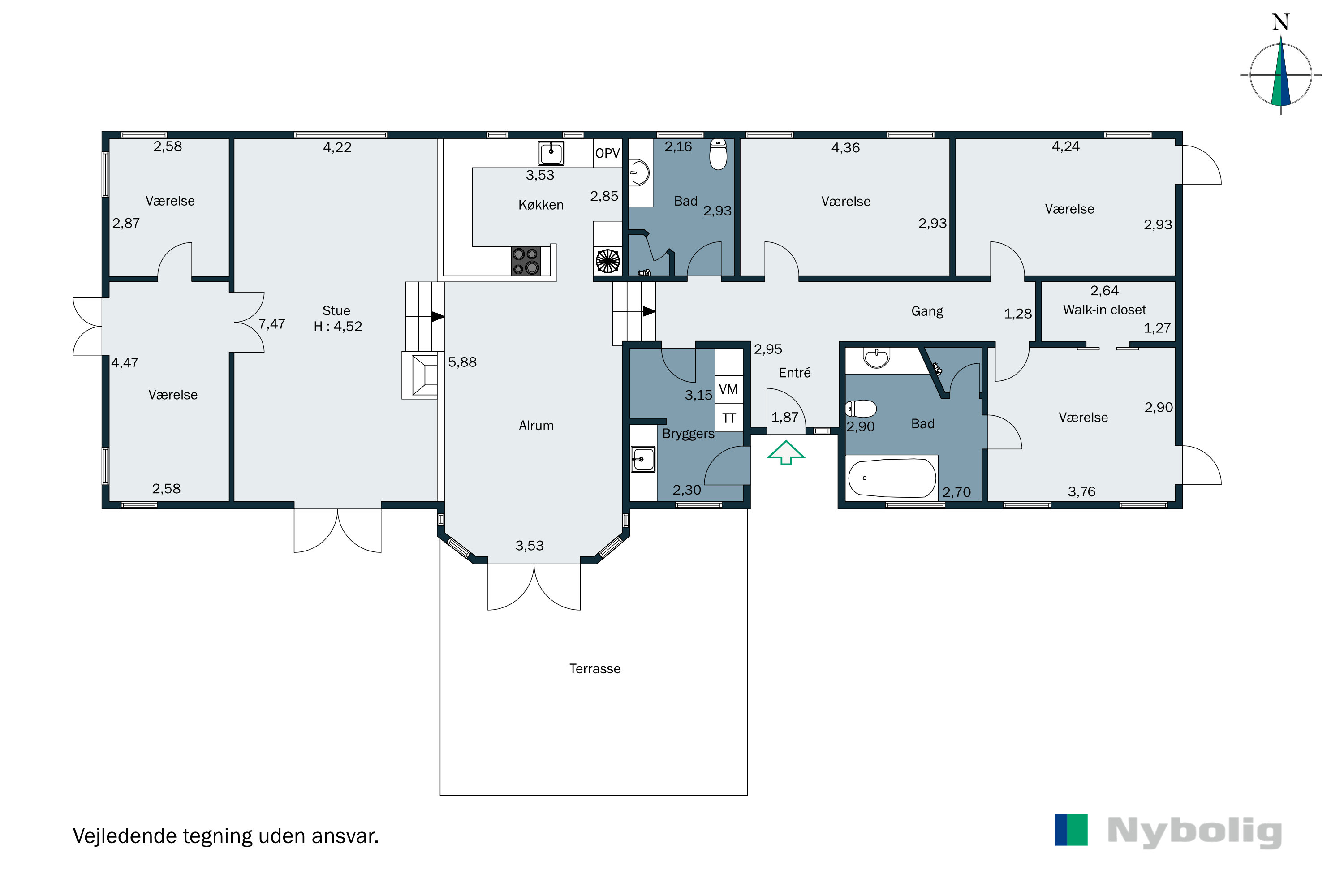 Plantegninger billede af Fruerhøj 9, 2970 Hørsholm