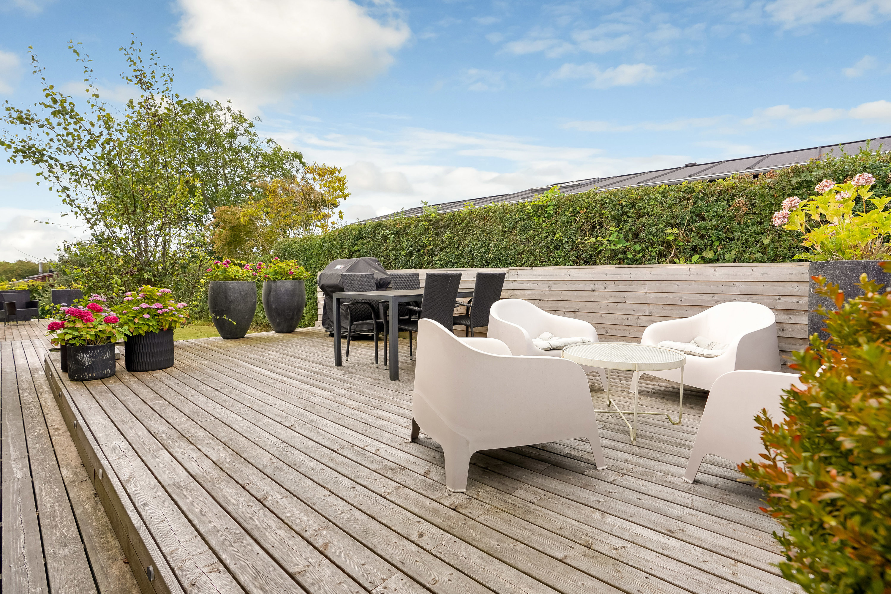 Fremhævet terrasse billede i fuldskærmstilstand. Billede af Spurvevej 3, 5500 Middelfart