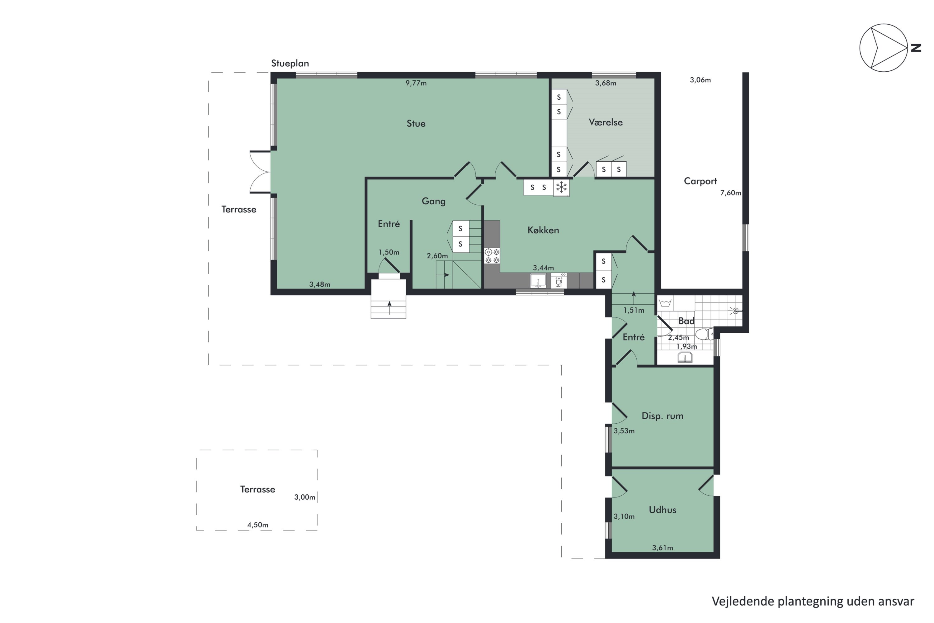 Plantegninger billede af Runevej 6, Ll Rørbæk, 9500 Hobro