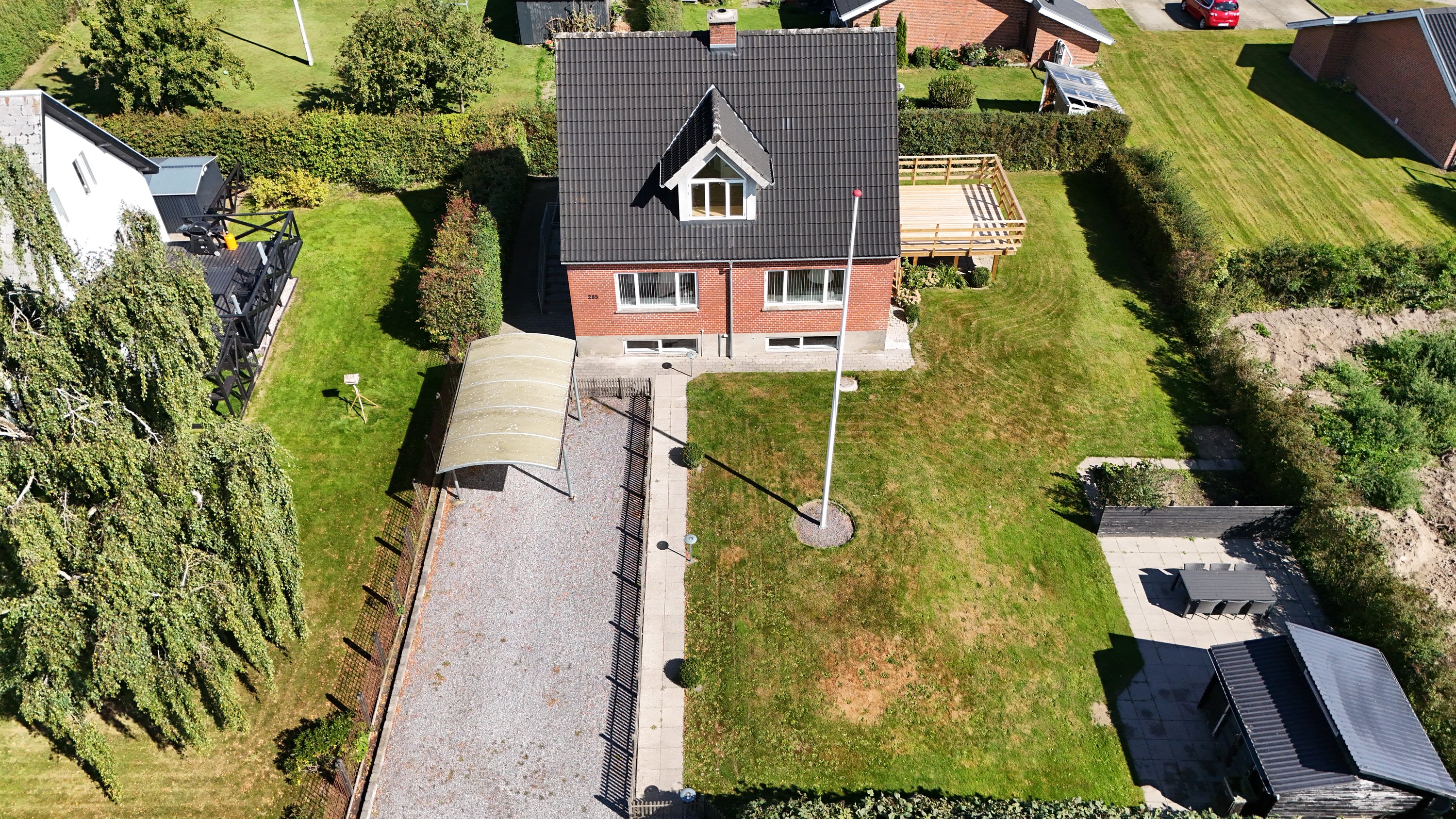 Fremhævet luftfoto billede i fuldskærmstilstand. Billede af Hannerupvej 285, 9500 Hobro