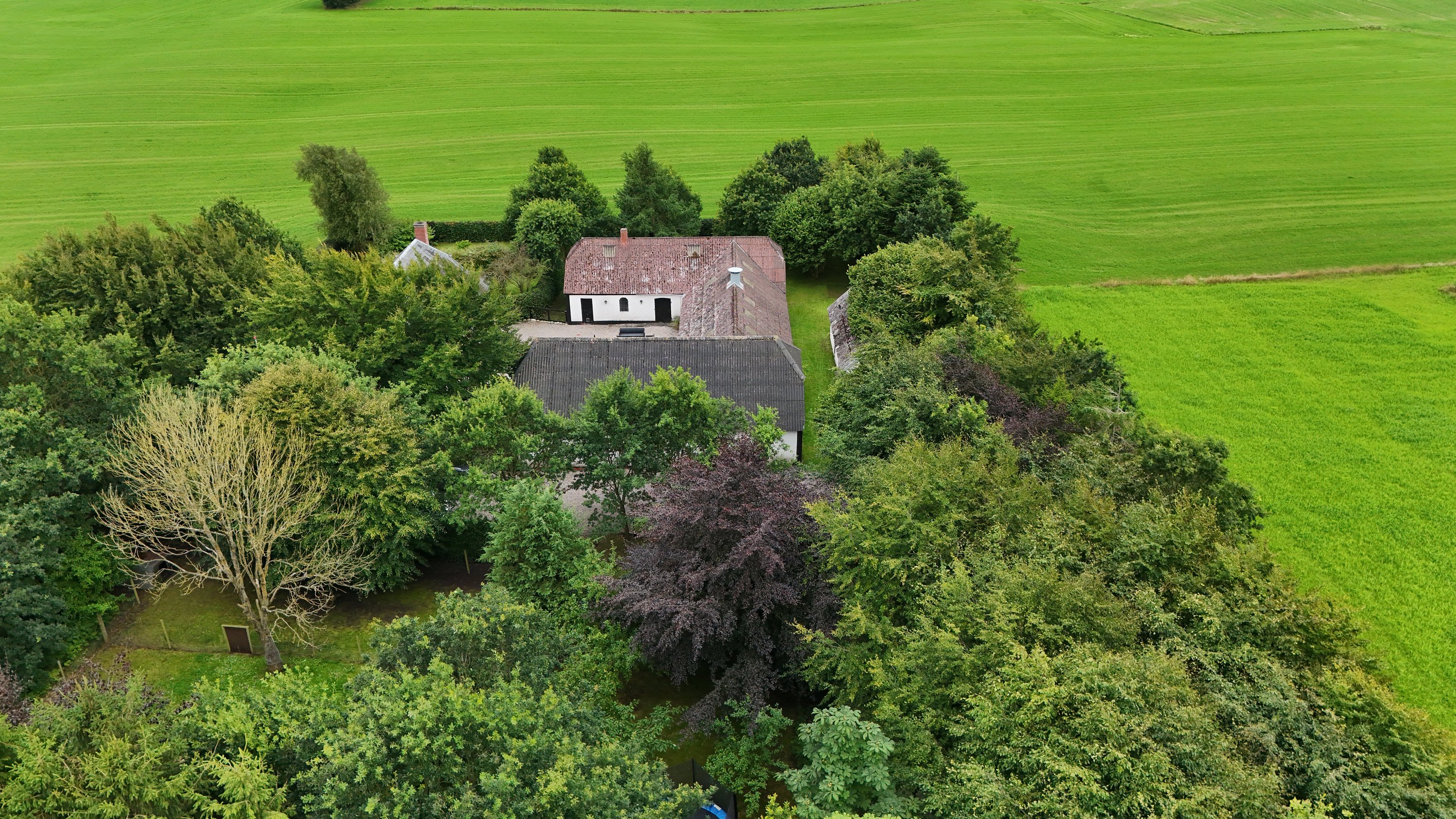 Fremhævet luftfoto billede i fuldskærmstilstand. Billede af Ndr Truevej 33, True, 9500 Hobro