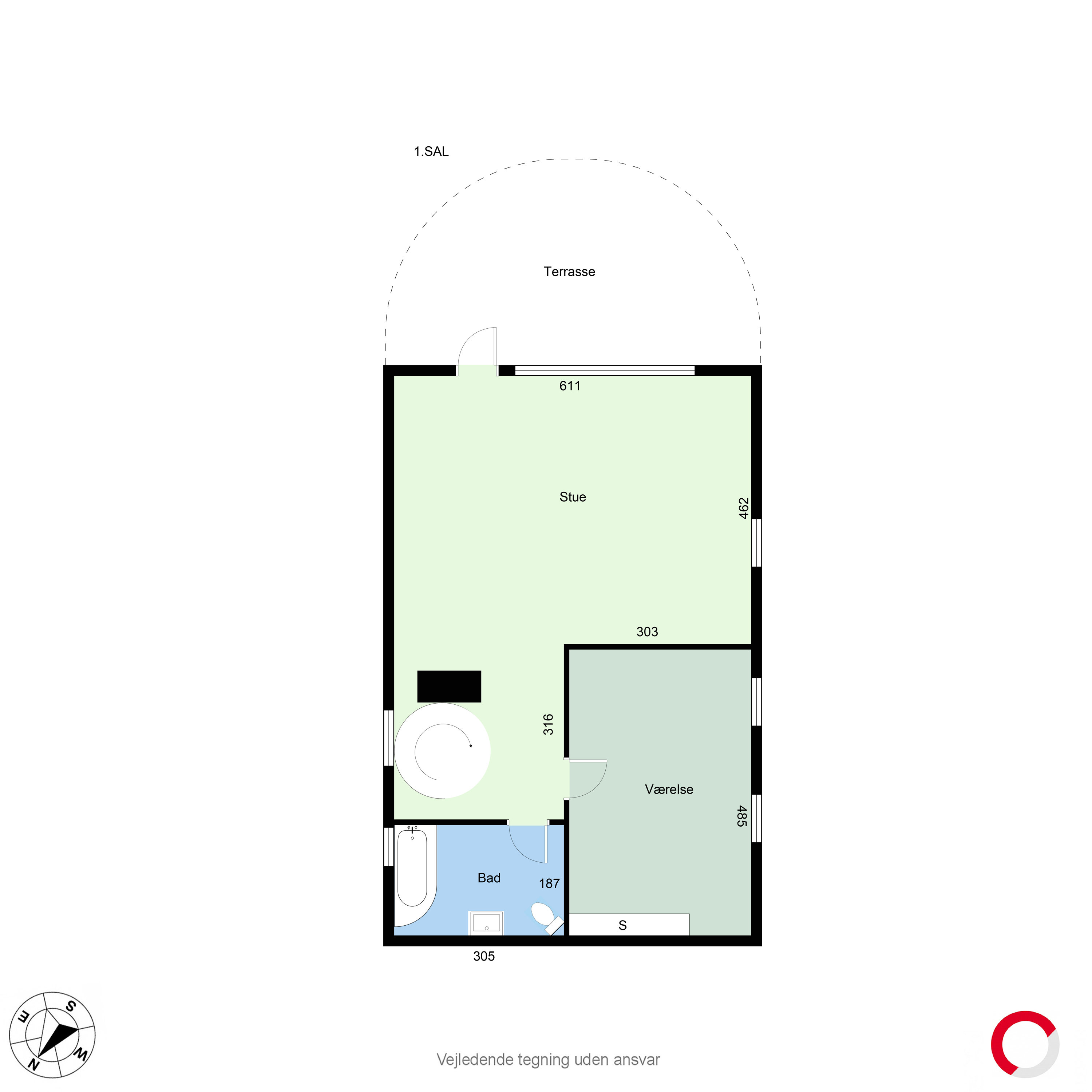 Plantegninger billede af Stadevej 8, 8220 Brabrand