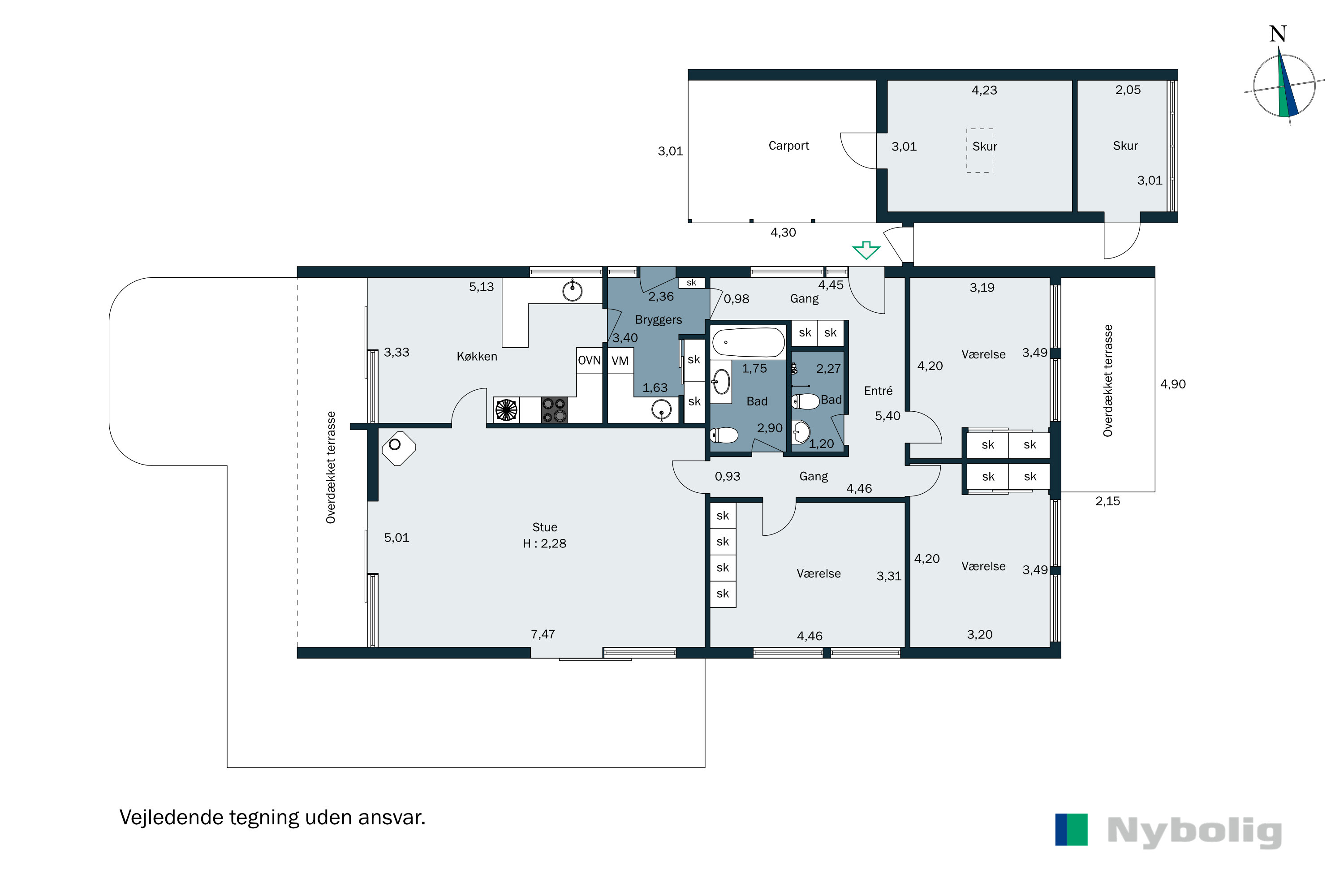 Plantegninger billede af Gæslingestien 23, Trørød, 2950 Vedbæk
