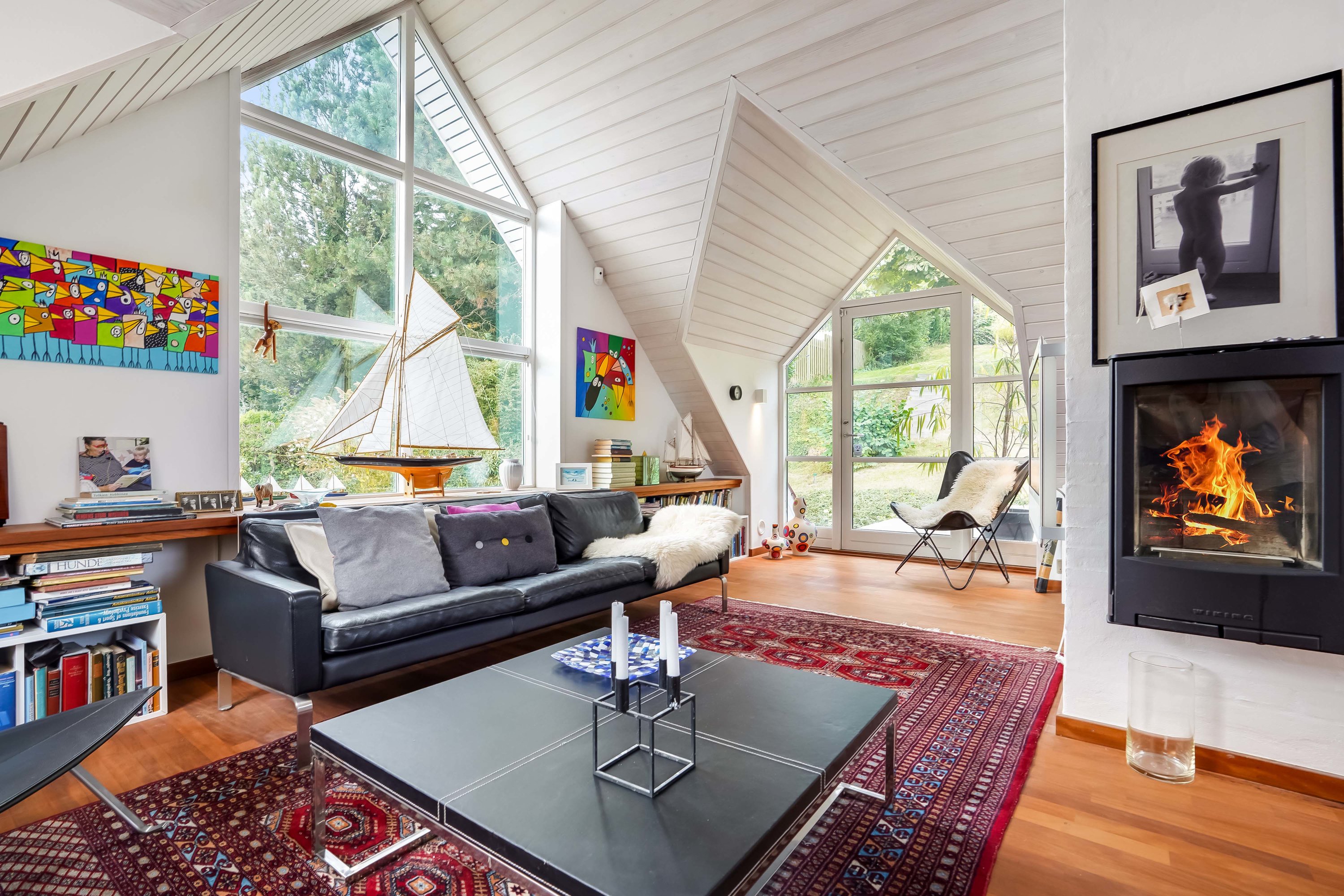 Fremhævet stue billede i fuldskærmstilstand. Billede af Dæmningen 95, Strib, 5500 Middelfart