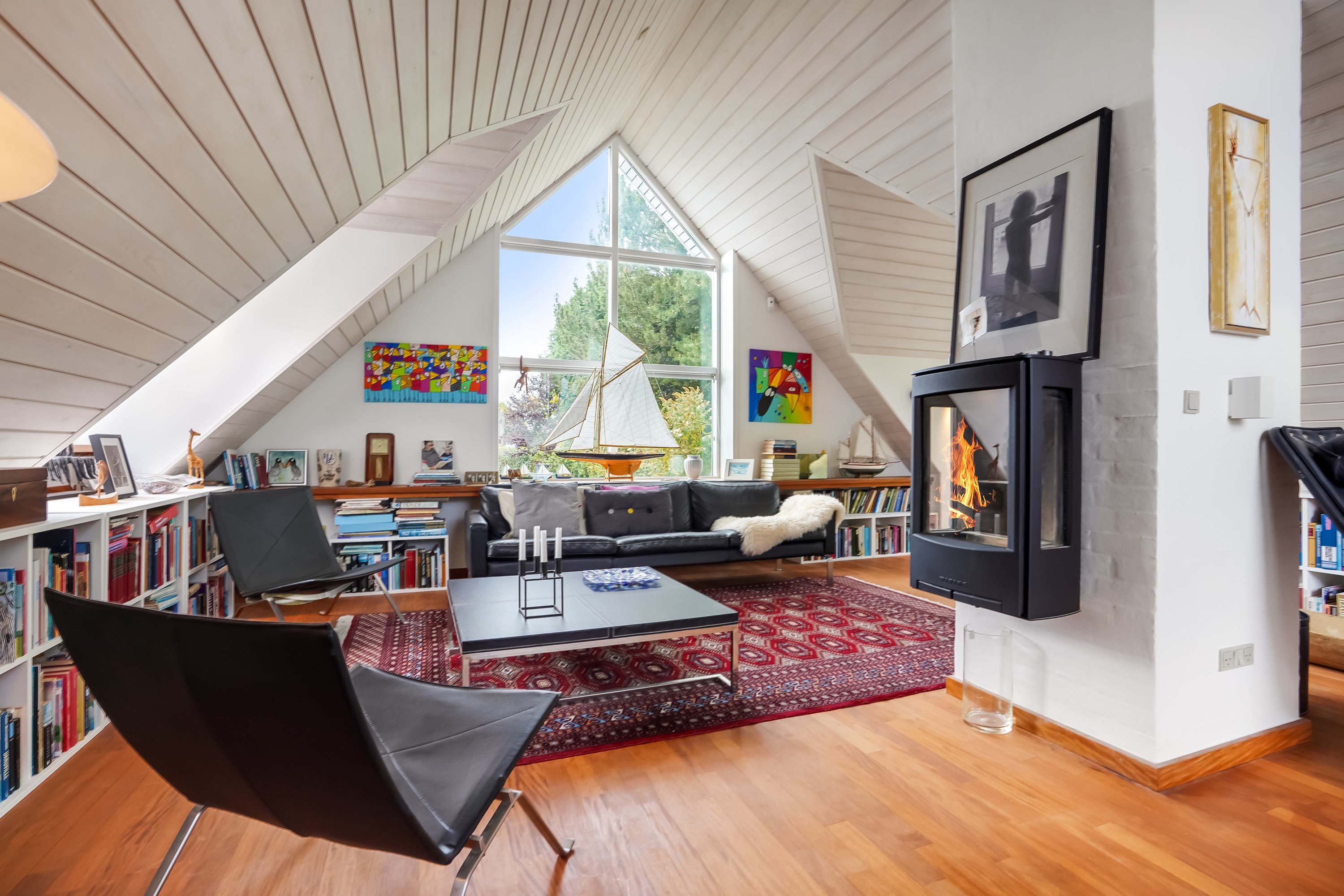 Fremhævet stue billede i fuldskærmstilstand. Billede af Dæmningen 95, Strib, 5500 Middelfart