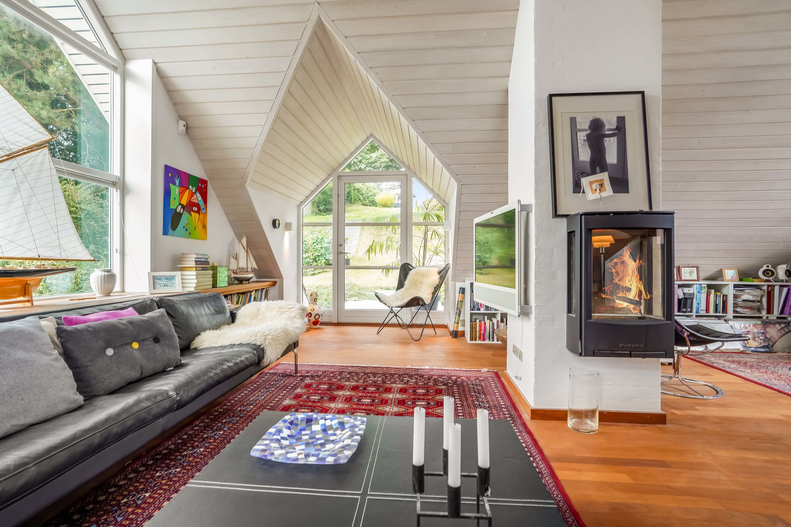 Fremhævet stue billede i fuldskærmstilstand. Billede af Dæmningen 95, Strib, 5500 Middelfart