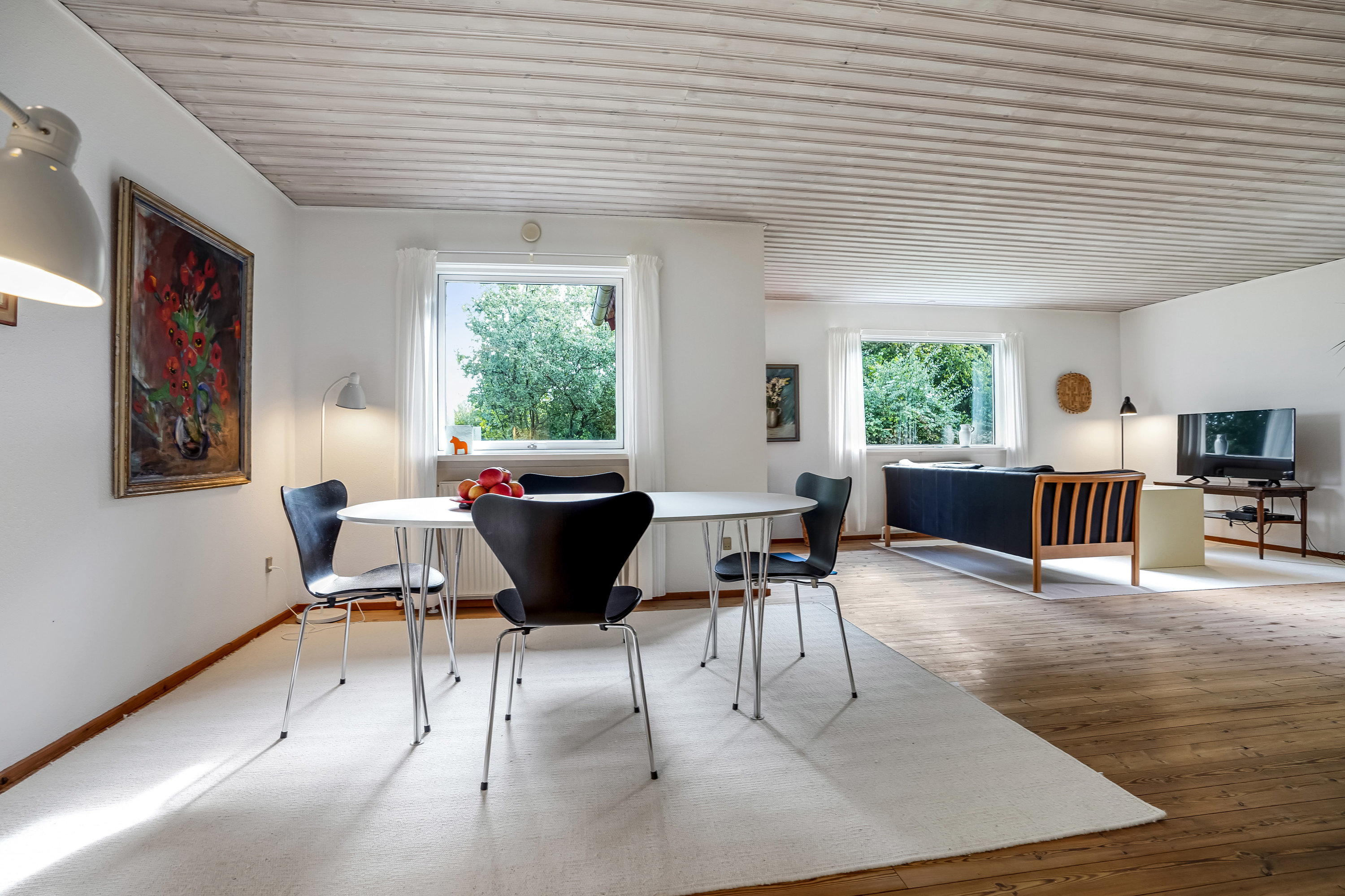 Fremhævet stue billede i fuldskærmstilstand. Billede af Tornager 7, 7300 Jelling